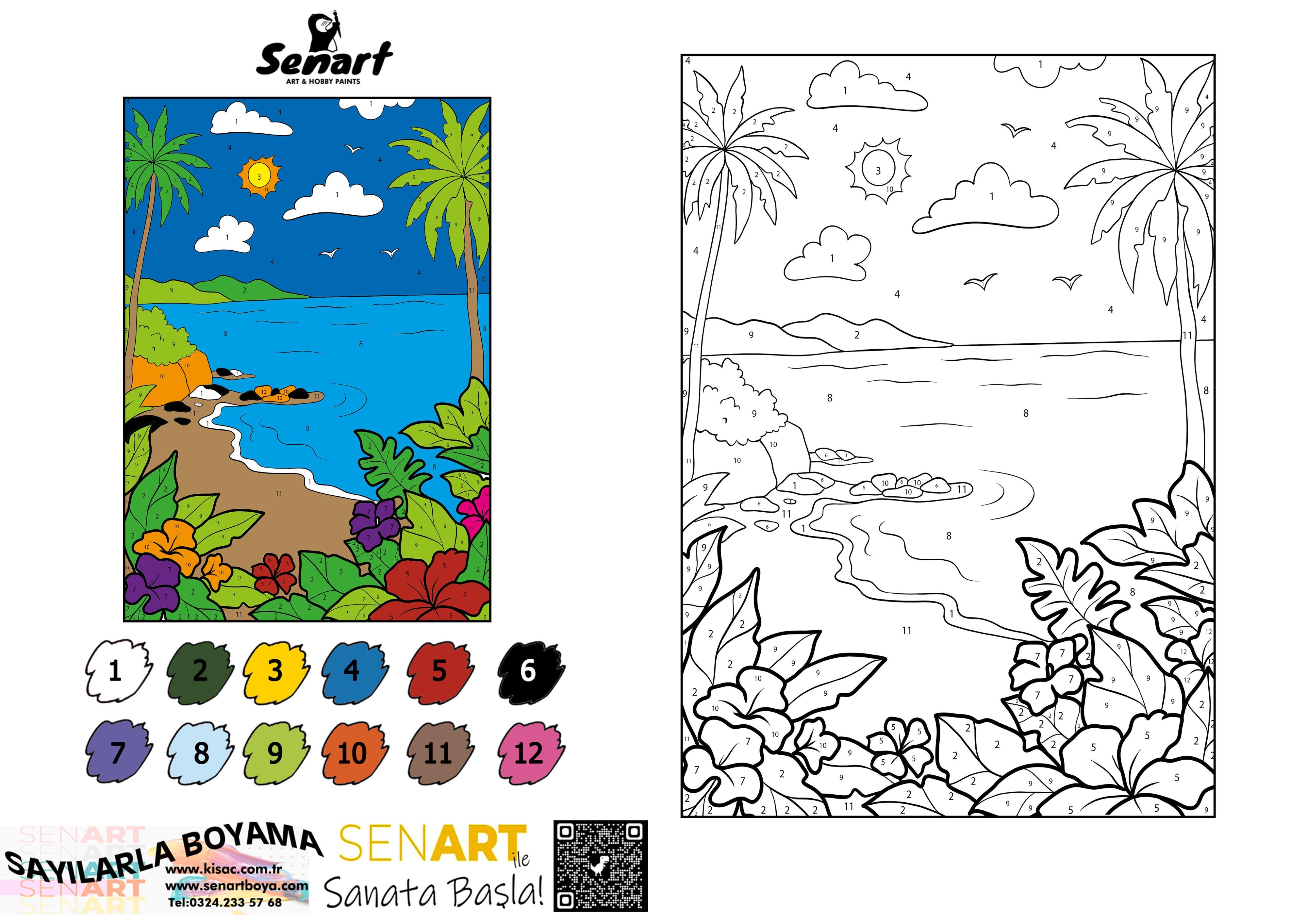 SENART SAYILARLA BOYAMA SETİ 015 MANZARA 35*50