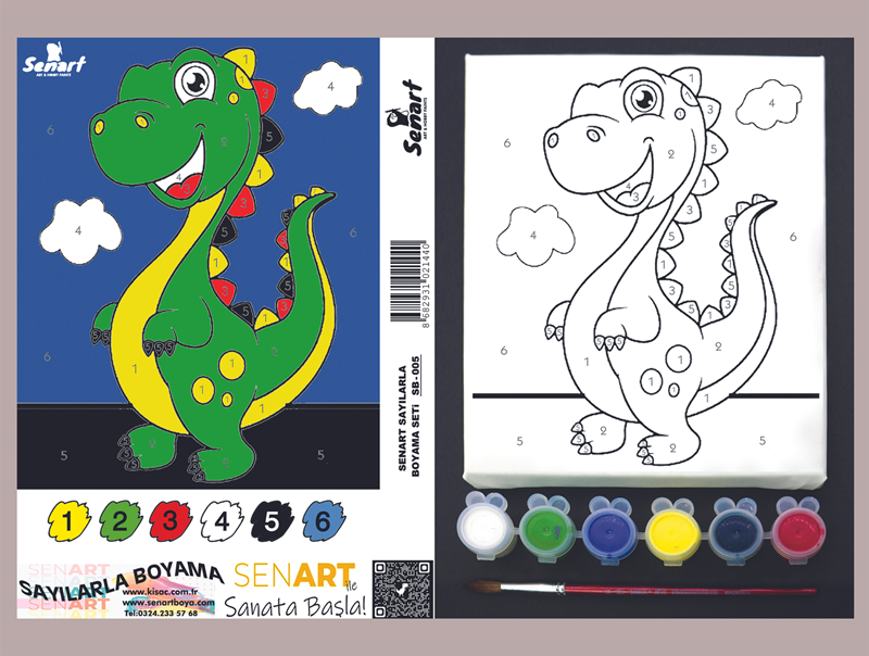 SENART SAYILARLA BOYAMA SETi SB- 005 DİNAZOR