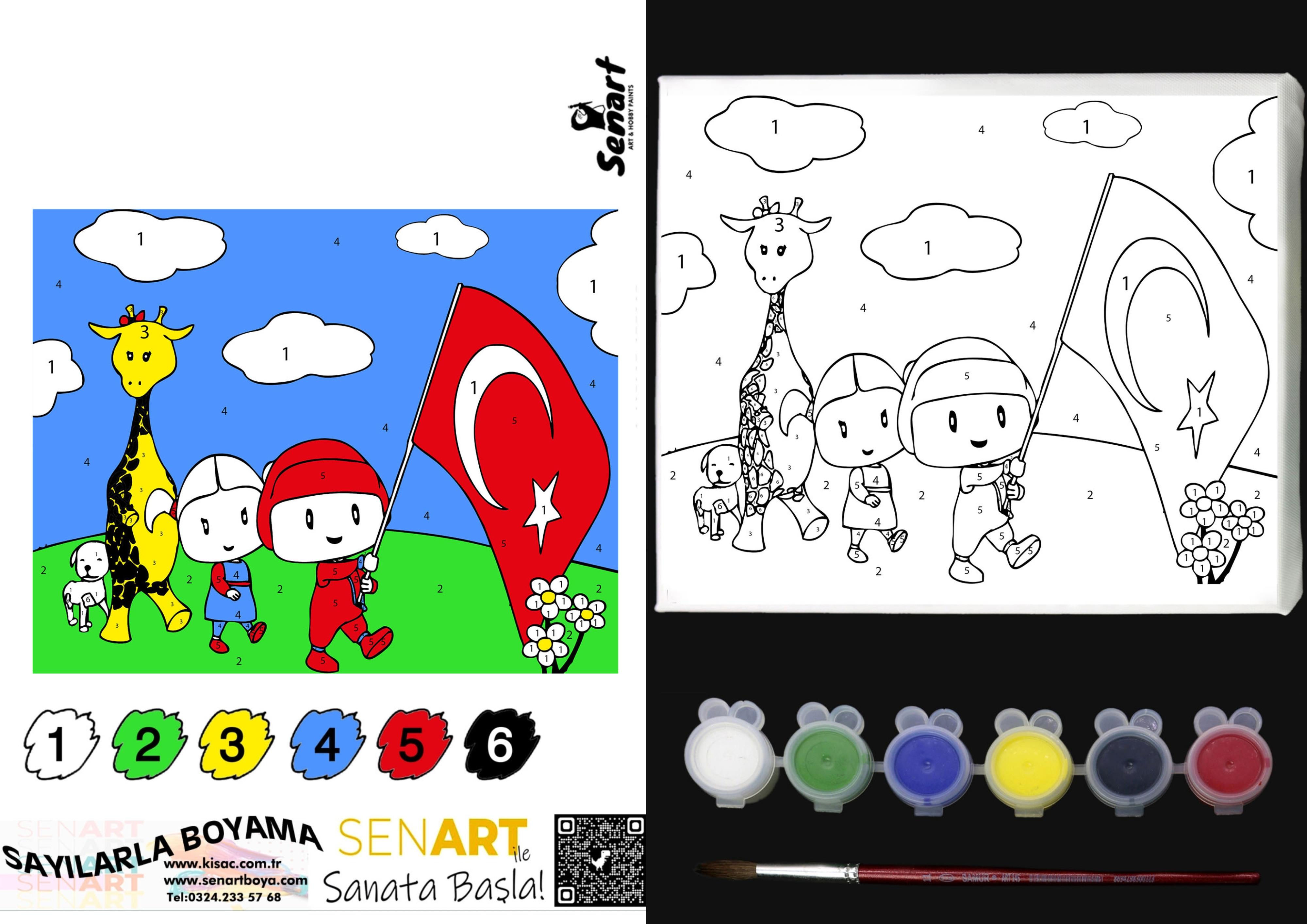 SENART SAYILARLA BOYAMA SETİ SB- 021 PEPE