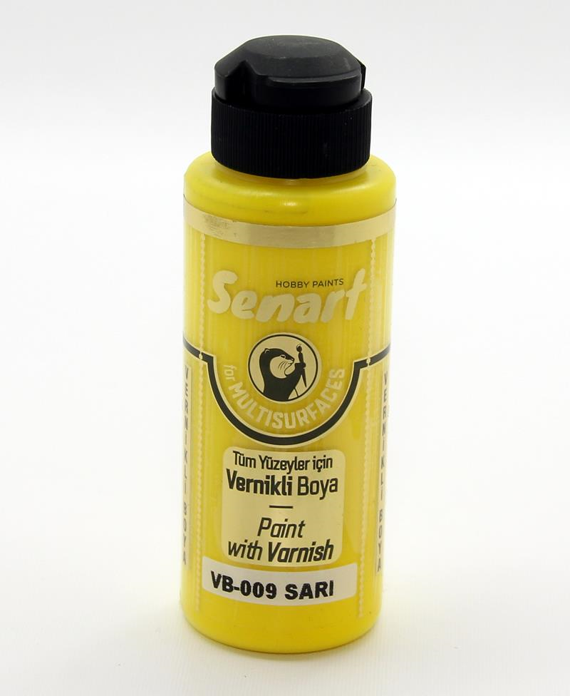 SENART VERNİKLİ BOYA VB-009 SARI 120 ML