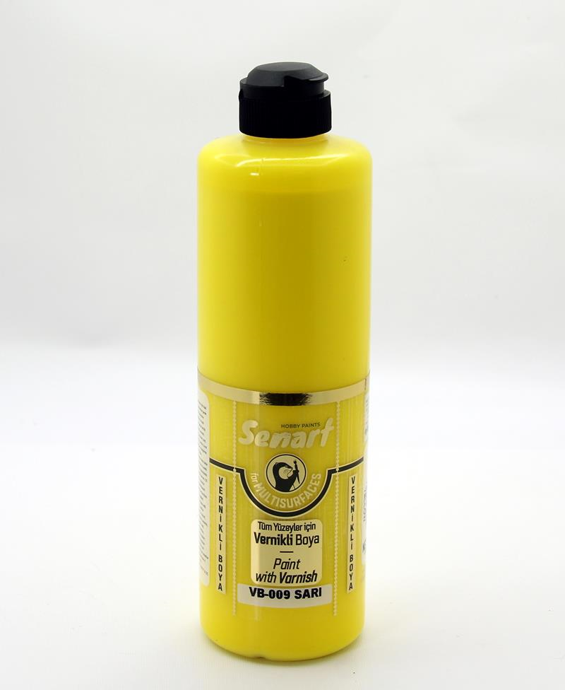SENART VERNİKLİ BOYA VB-009 SARI 500 ML
