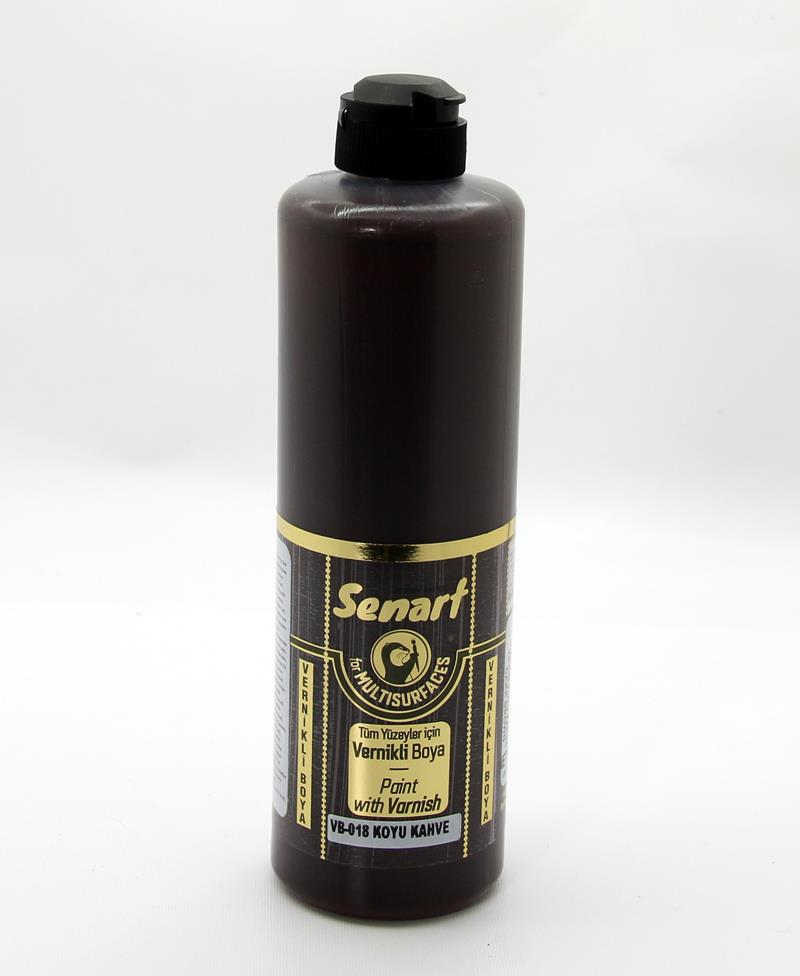 SENART VERNİKLİ BOYA VB-018 KOYU KAHVE 500 ML