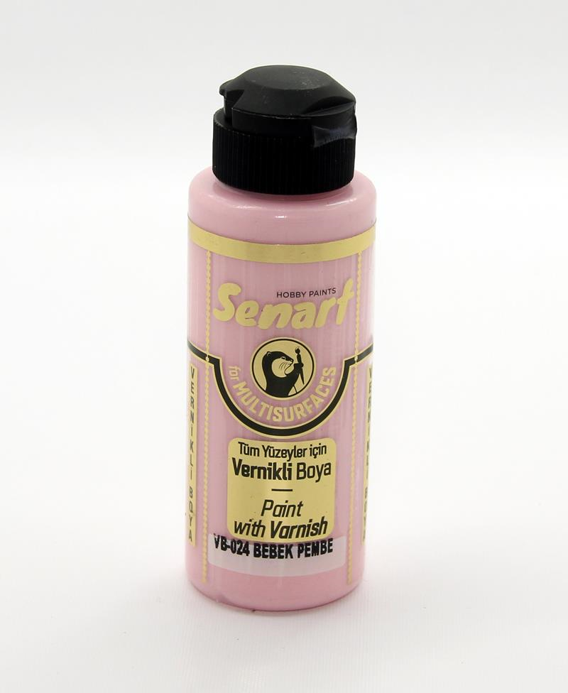 SENART VERNİKLİ BOYA VB-024 BEBEK PEMBE 120 ML