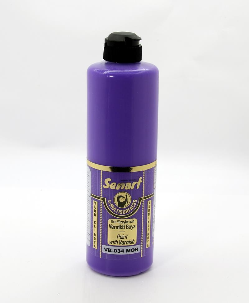 SENART VERNİKLİ BOYA VB-034 MOR 500 ML