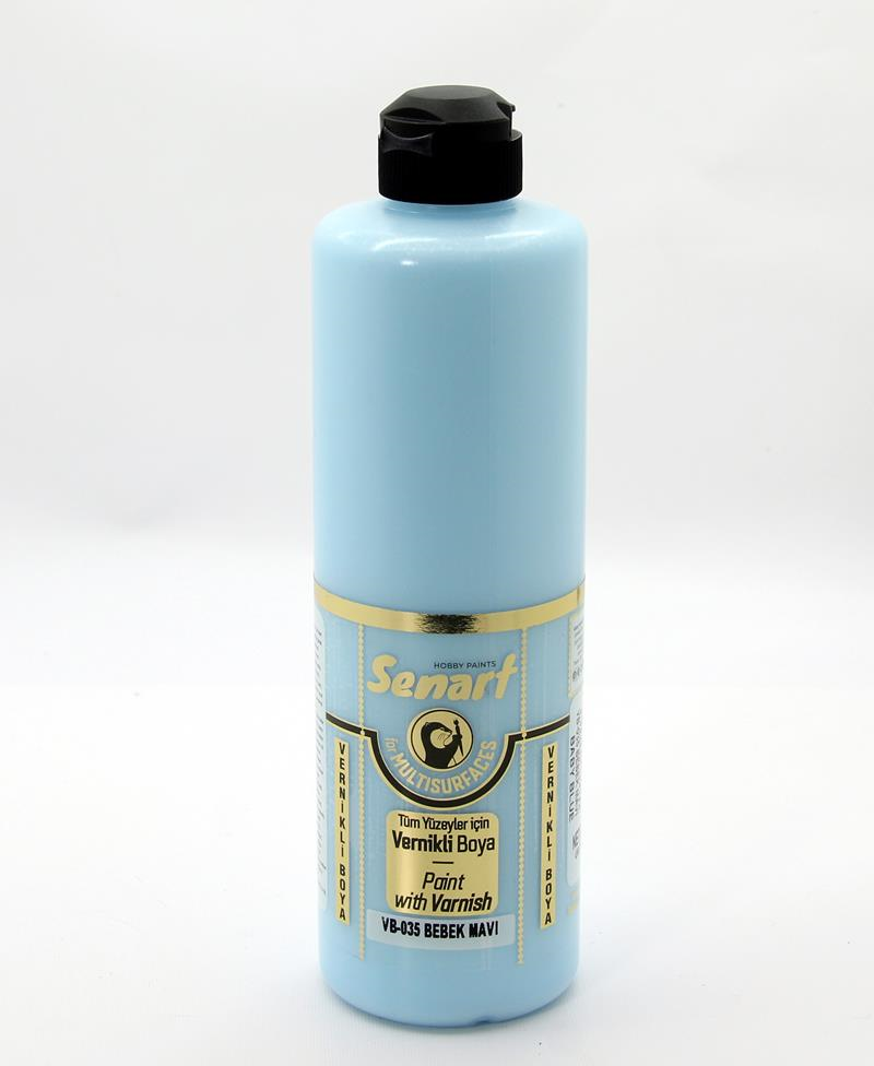 SENART VERNİKLİ BOYA VB-035 BEBEK MAVİ 500 ML