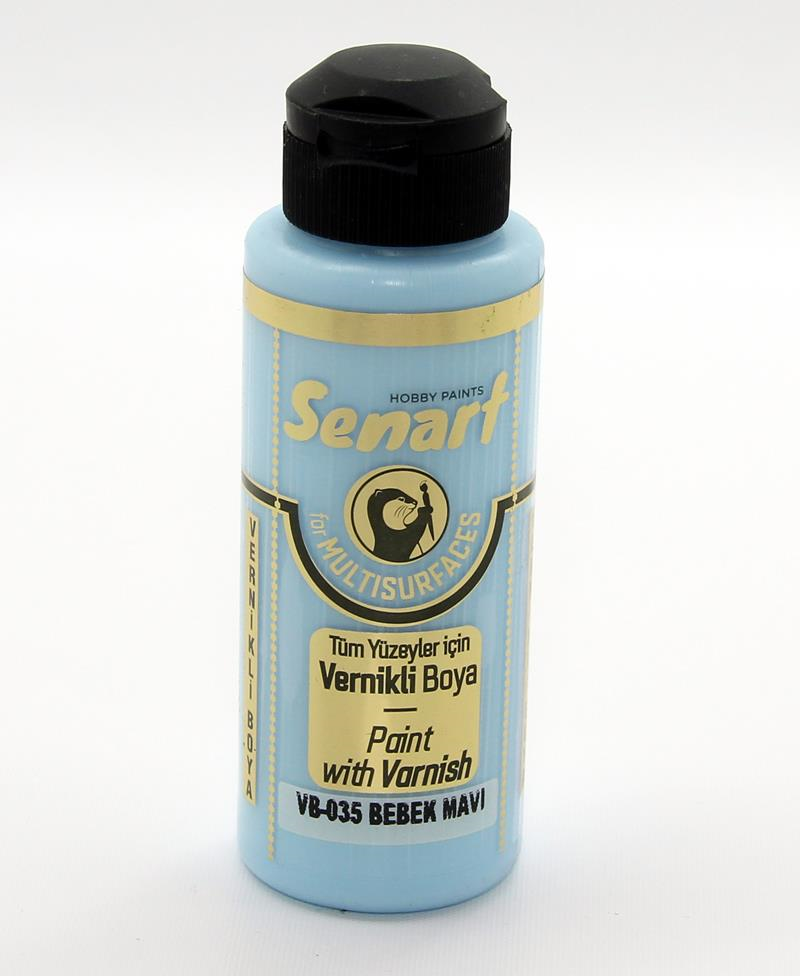 SENART VERNİKLİ BOYA VB-035 BEBEK MAVİ 120 ML