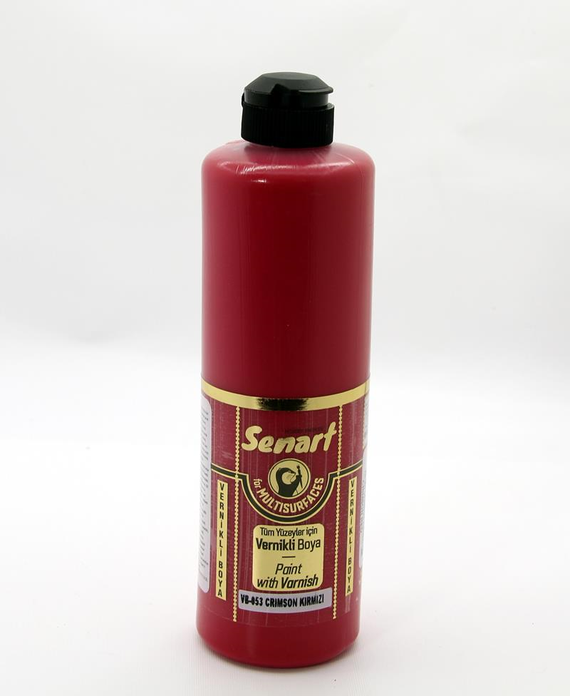 SENART VERNİKLİ BOYA VB-053 CRİMSON KIRMIZI 500 ML