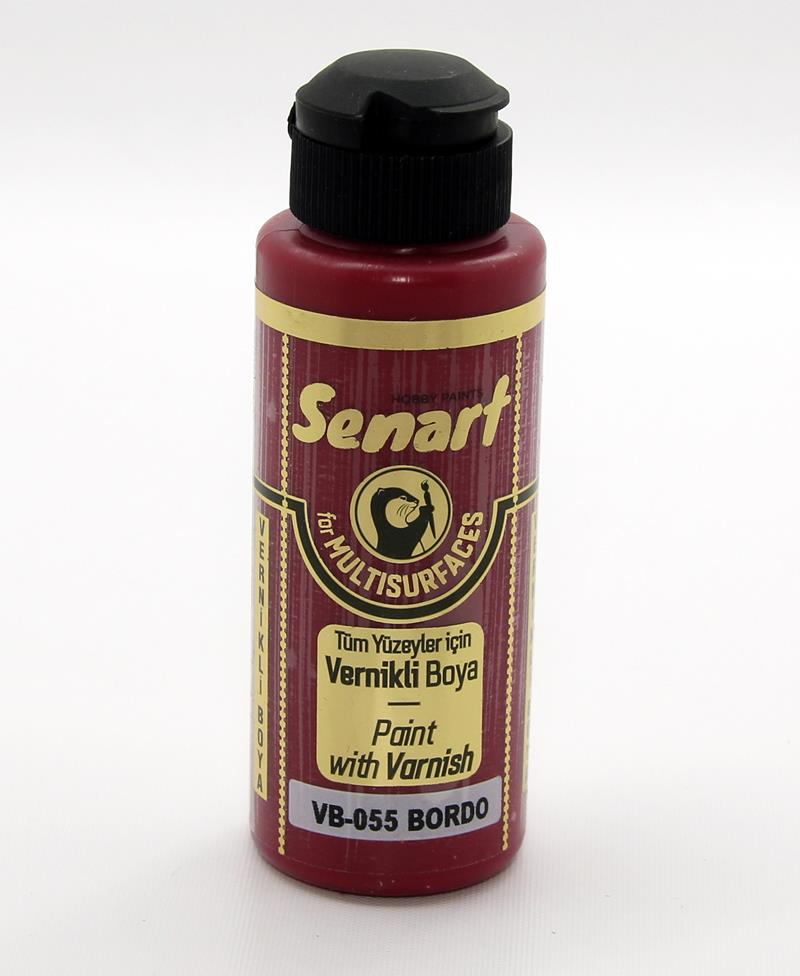 SENART VERNİKLİ BOYA VB-055 BORDO 120 ML