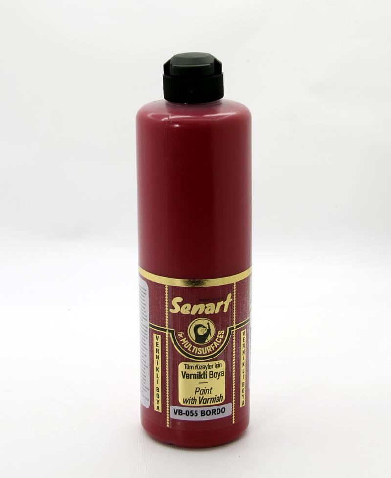 SENART VERNİKLİ BOYA VB-055 BORDO 500 ML