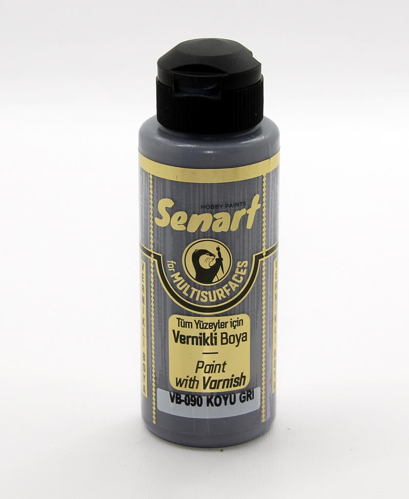 SENART VERNİKLİ BOYA VB-090 KOYU GRİ 120 ML
