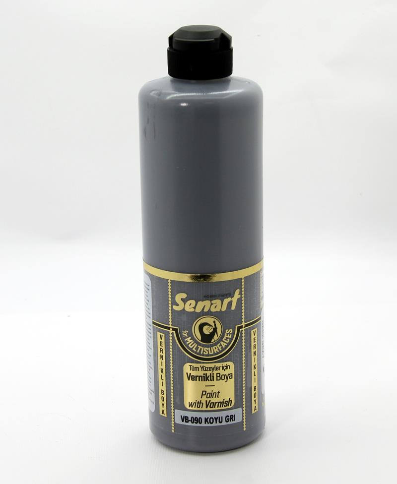 SENART VERNİKLİ BOYA VB-090 KOYU GRİ 500 ML