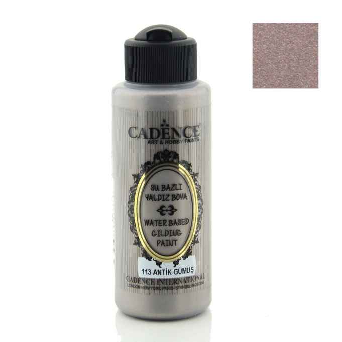 SUBAZLI YALDIZ BOYA 113 ANTİK GÜMÜŞ 120ML