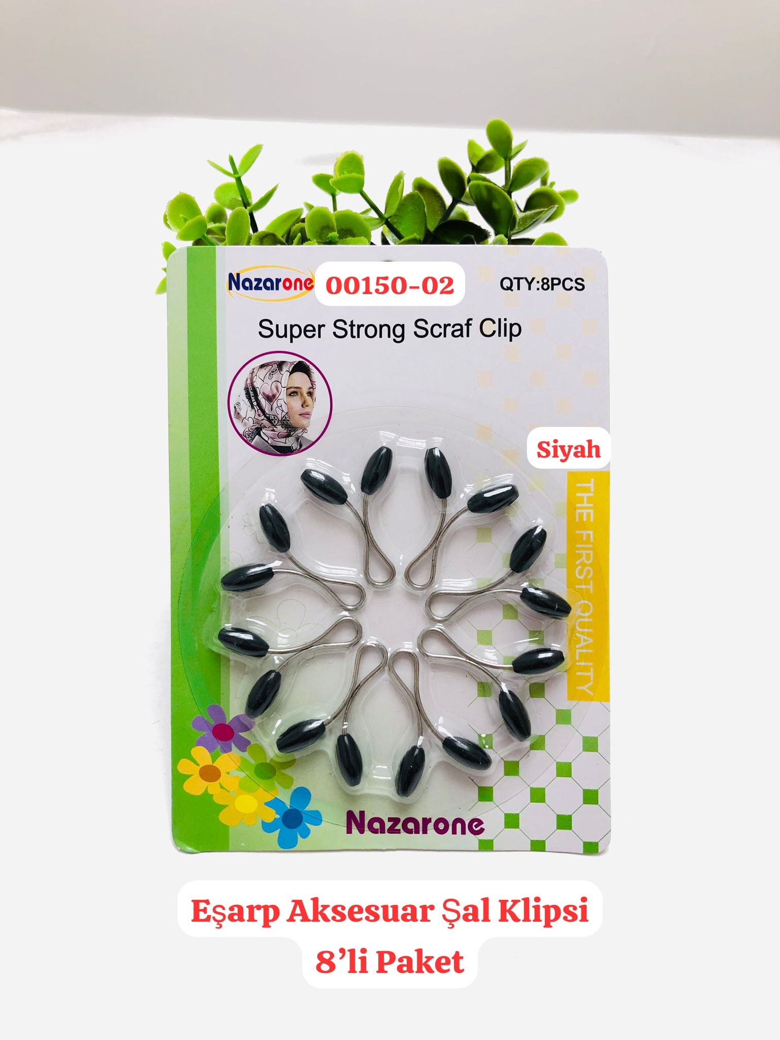 00150 Eşarp Aksesuar Şal Klipsi 8'li