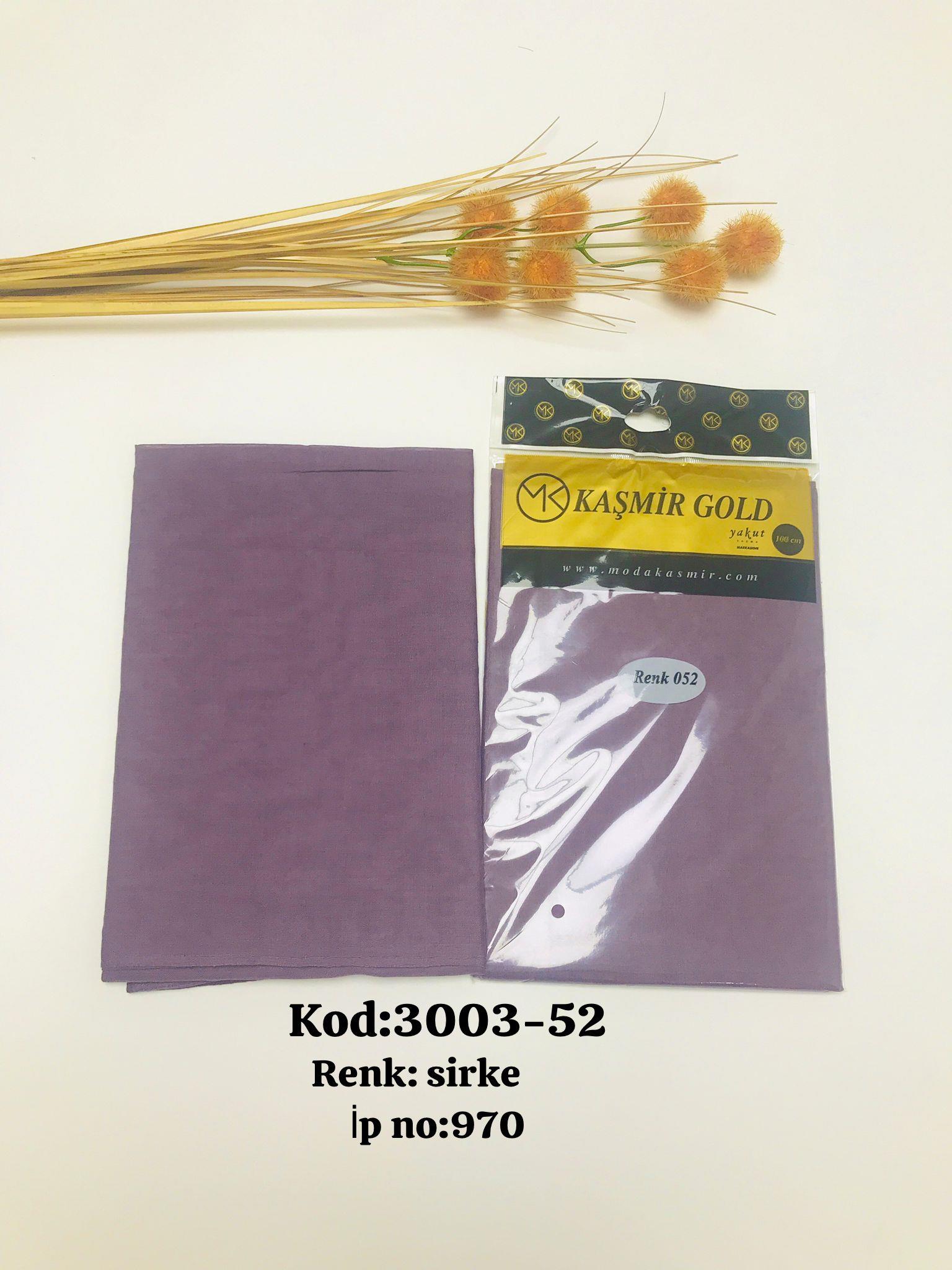 3003 Poşetli Kaşmir 100 Cm Düz Yazma
