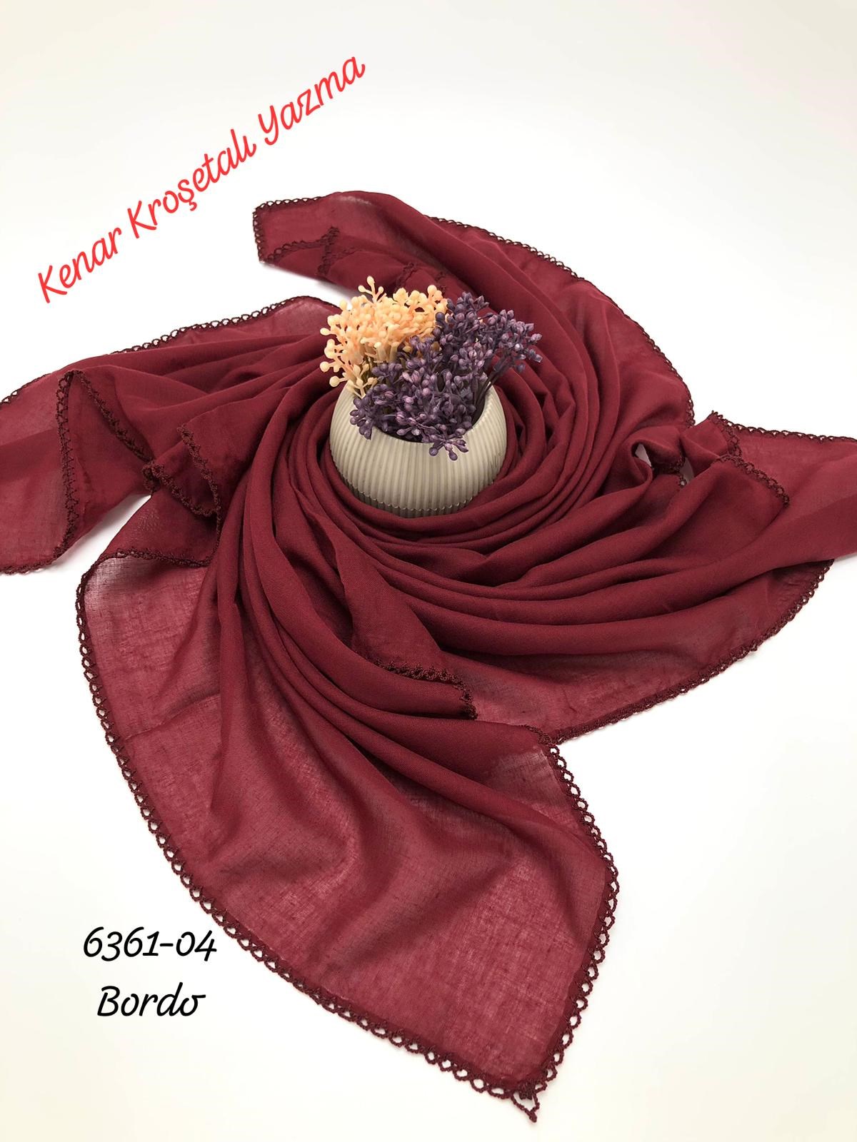 6361 Düz Kenar Kroşetalı (Tığlı ) Yazma