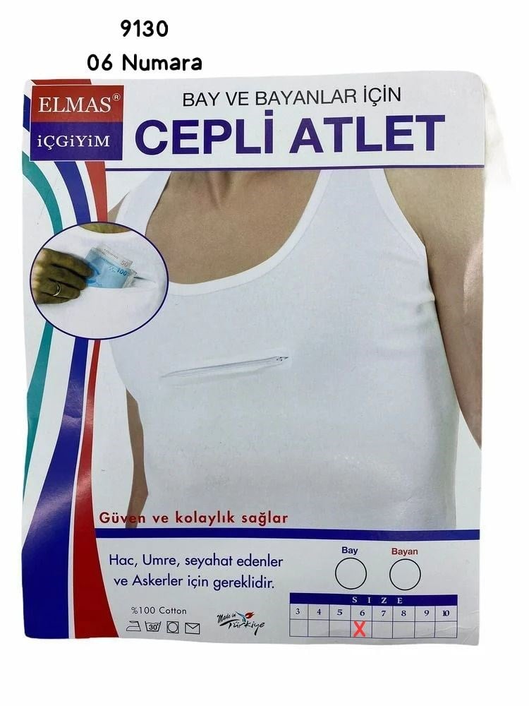 9130 Cepli Fermuarlı Atlet
