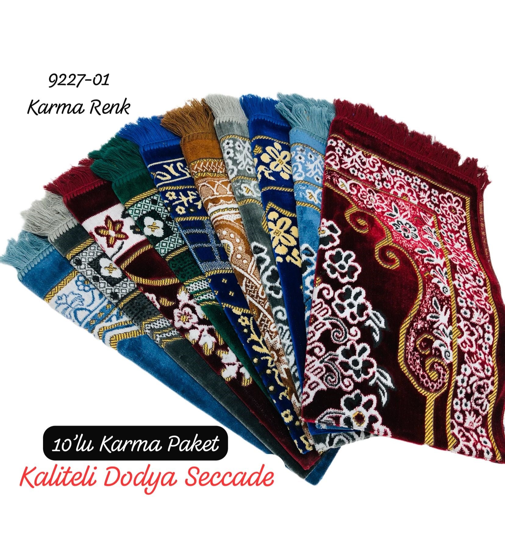 9227 10'lu Kadife Dodya Seccade Paket