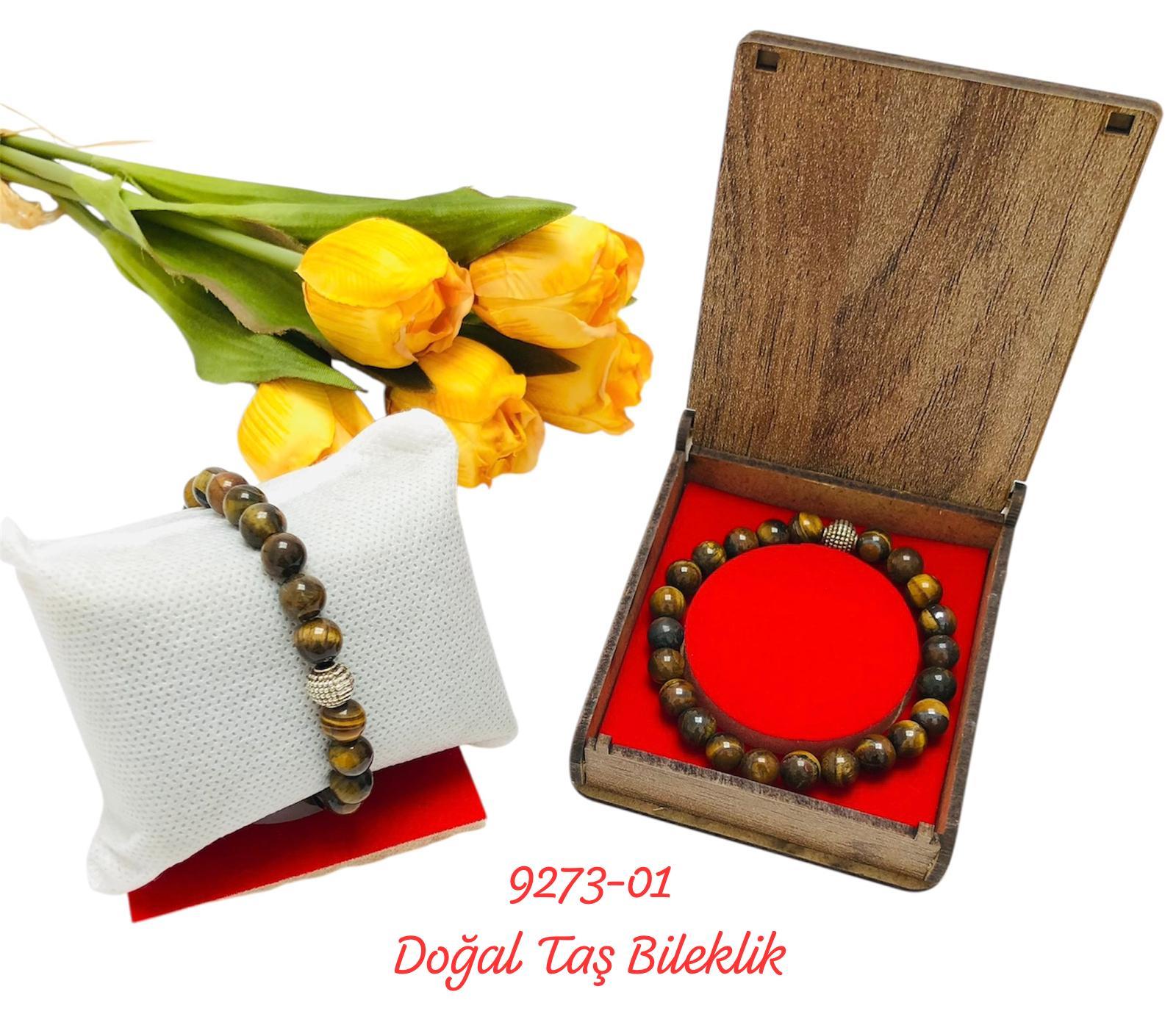 9273 Kutulu Doğal Taş Bileklik