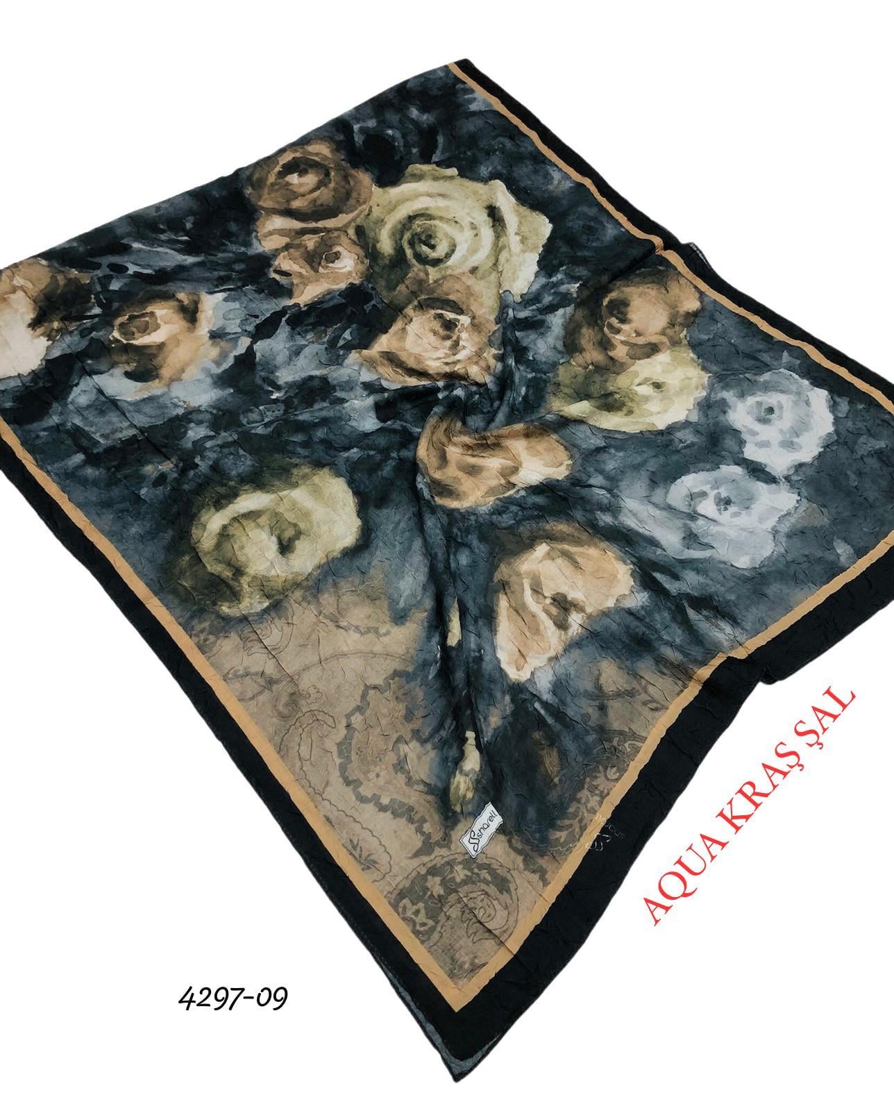 Desenli Bambu Kraş Şal