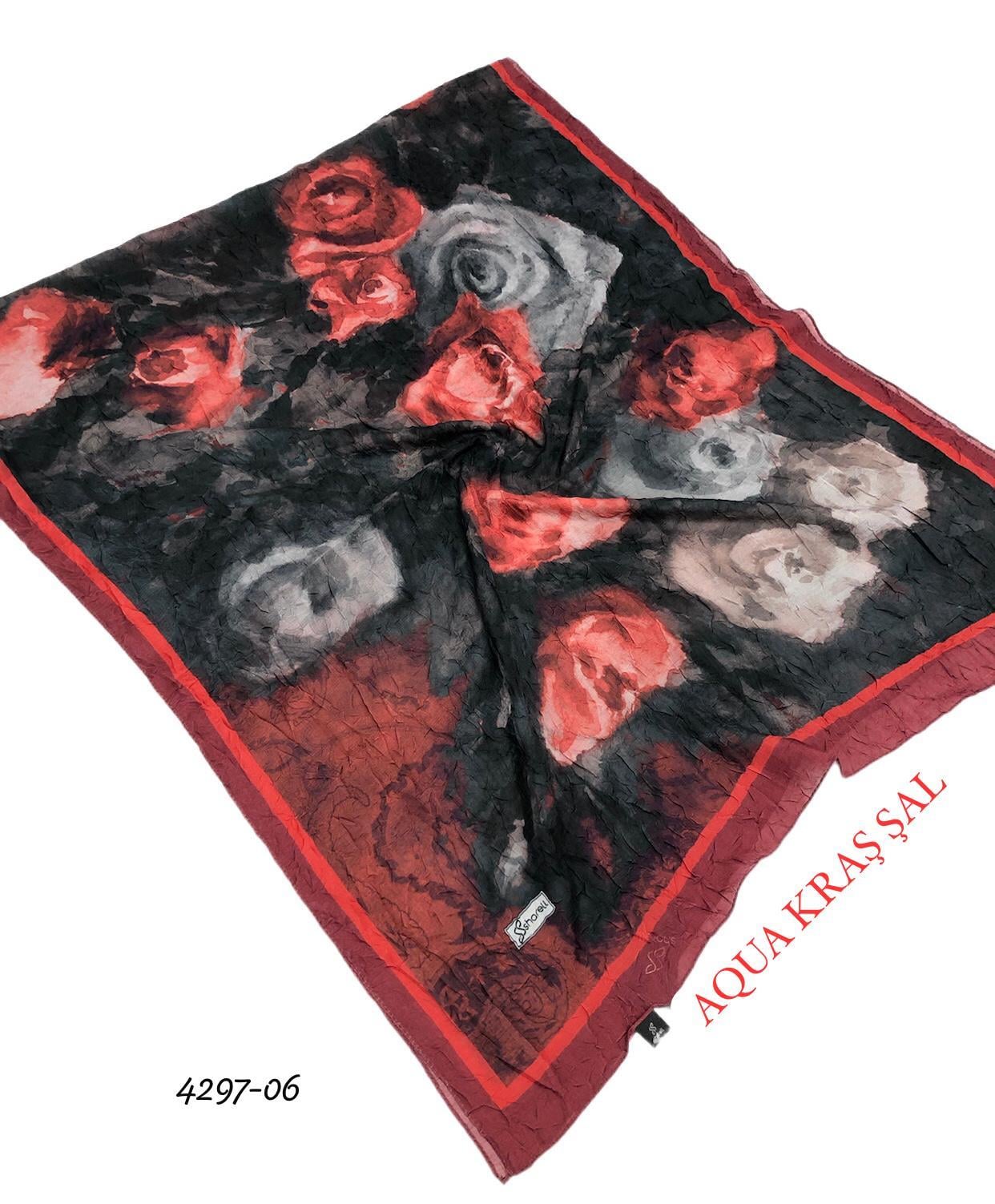 Desenli Bambu Kraş Şal