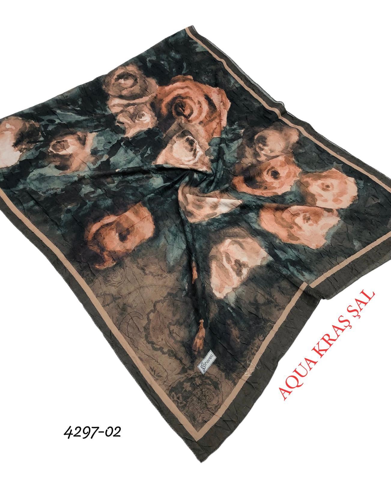 Desenli Bambu Kraş Şal