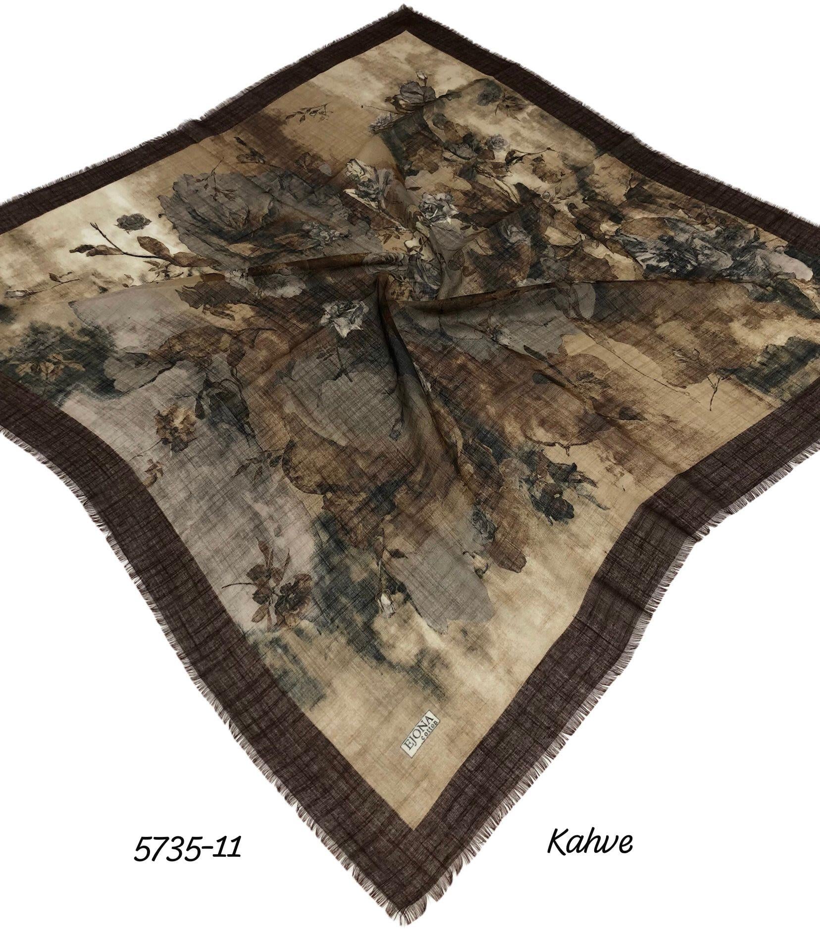 Flamlı Pamuk Eşarp