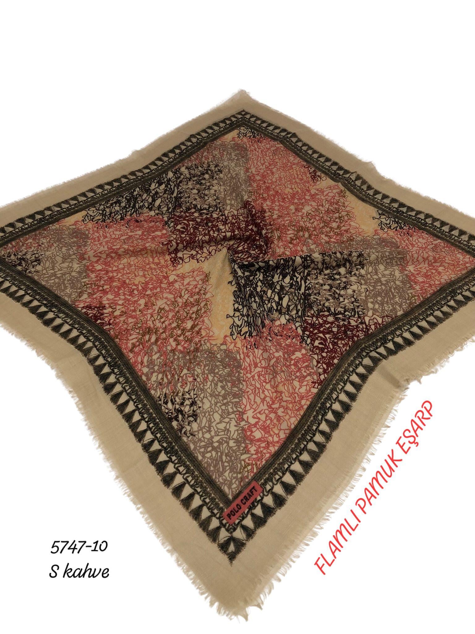 Flamlı Pamuk Eşarp