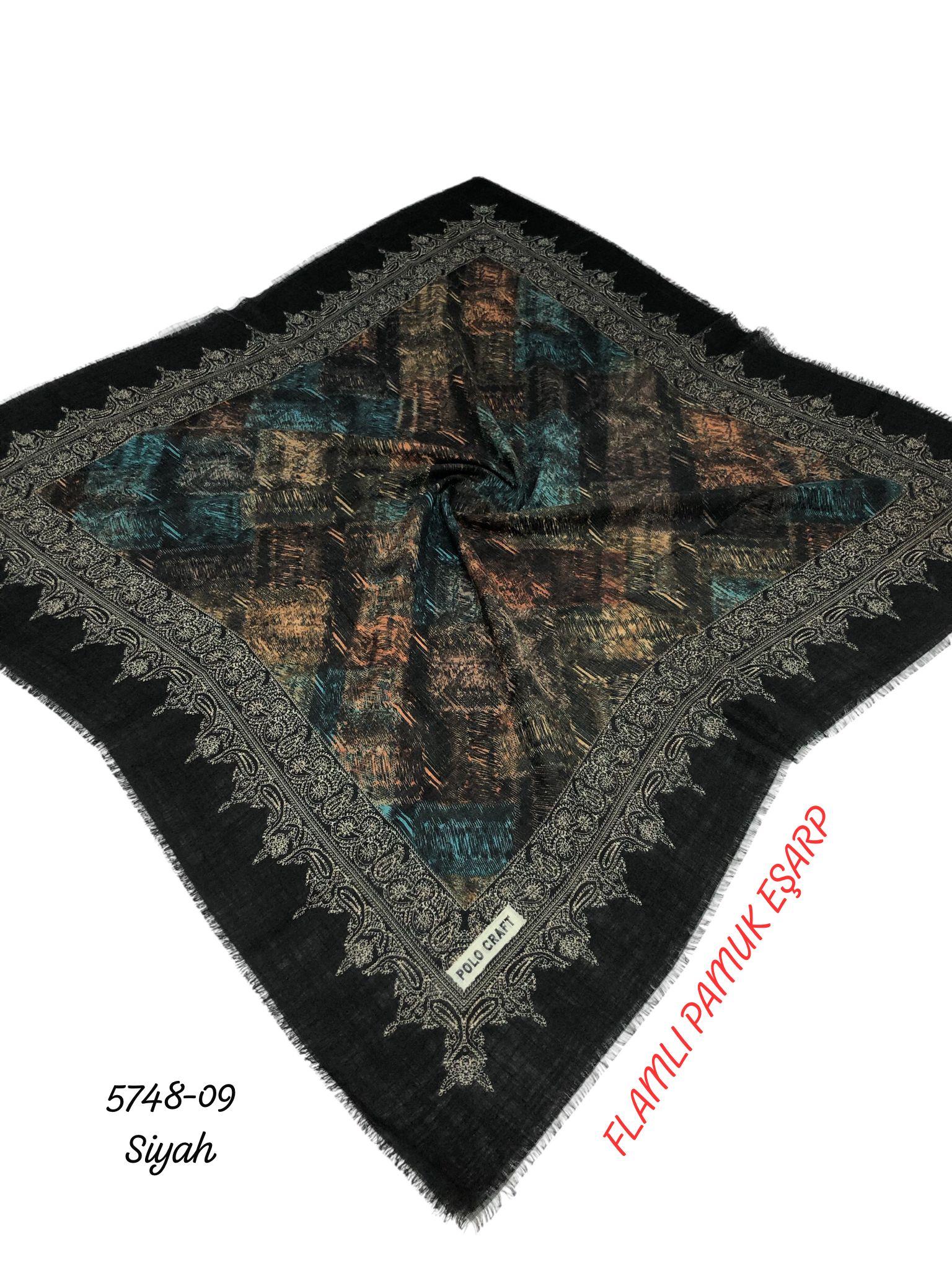 Flamlı Pamuk Eşarp