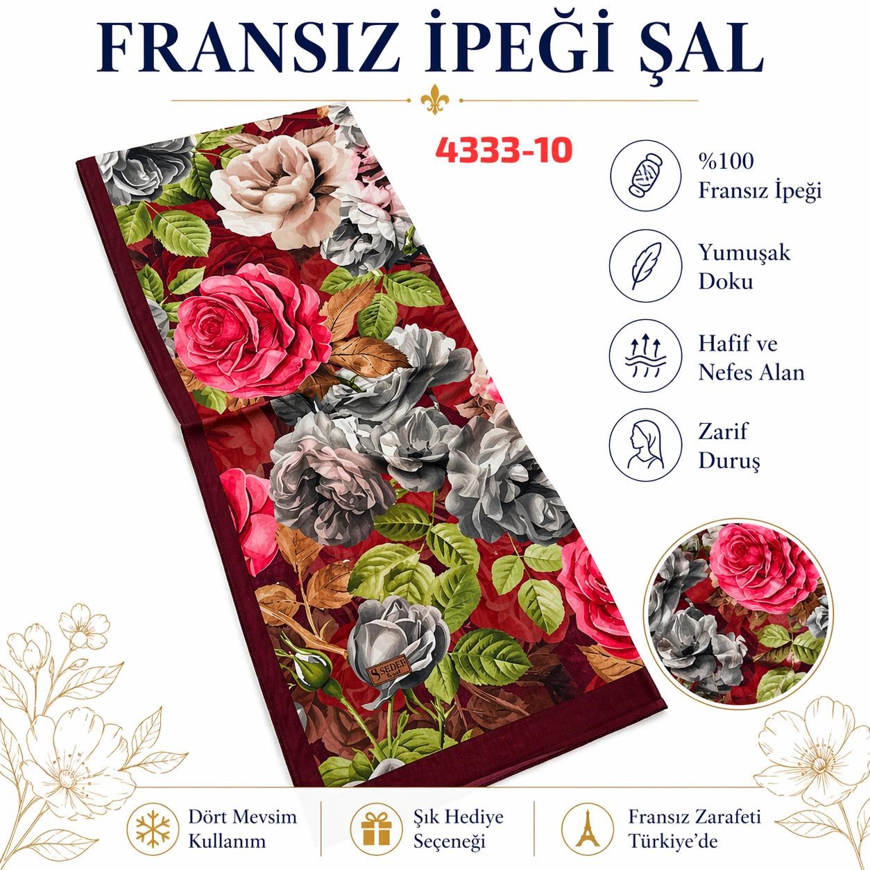 Fransız İpeği Şal