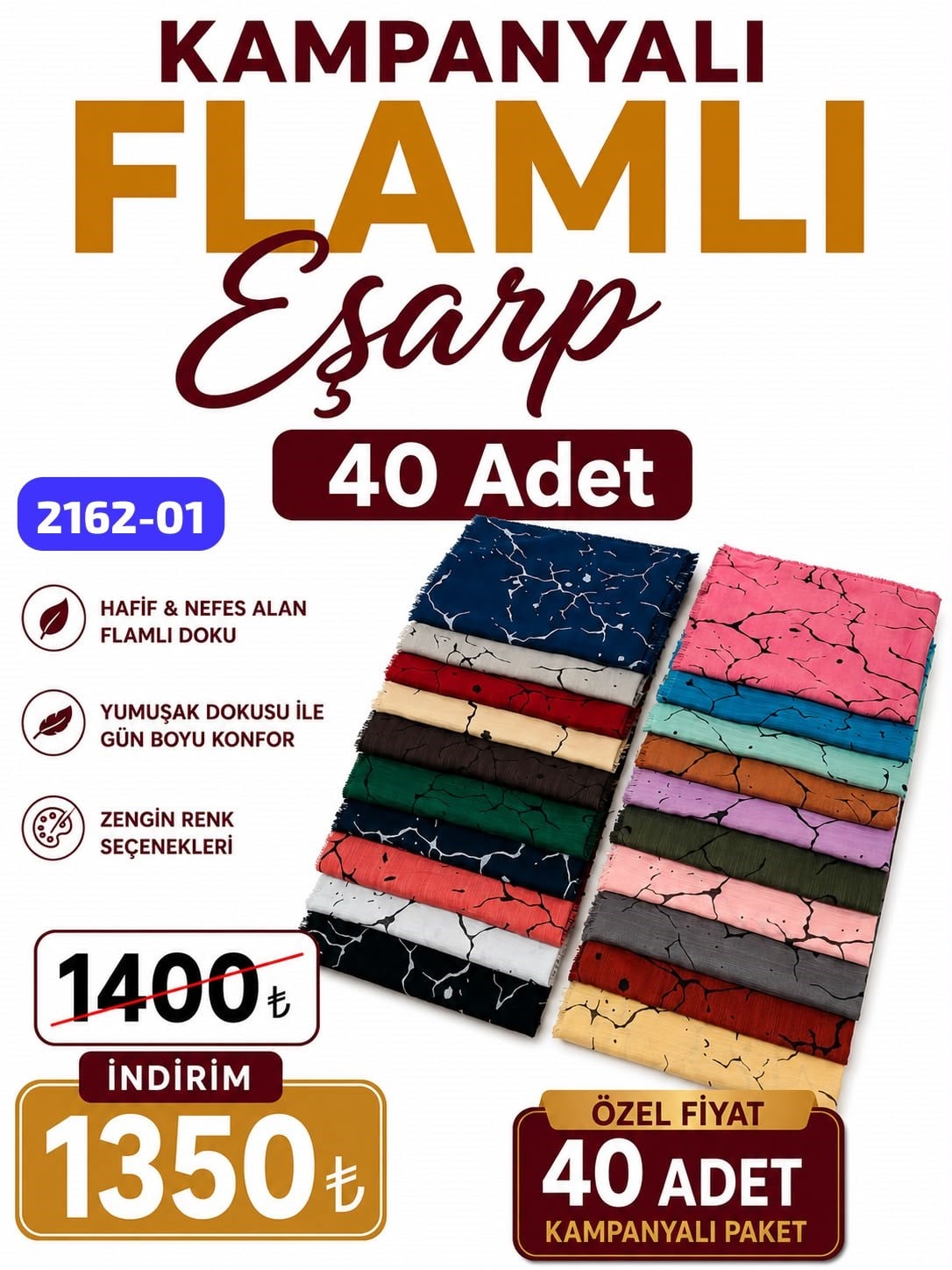 Kampanya Ekonomik Flamlı Eşarp