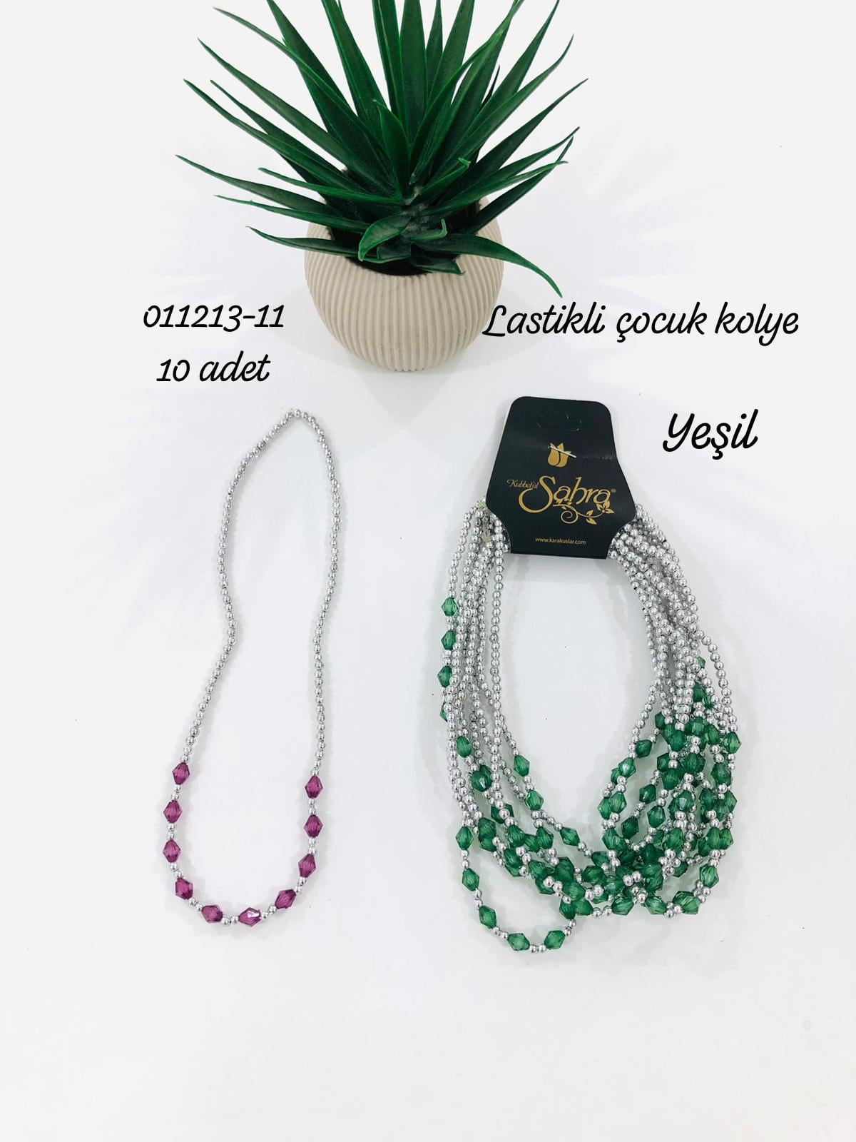 011213 Lastikli Çocuk Kolye