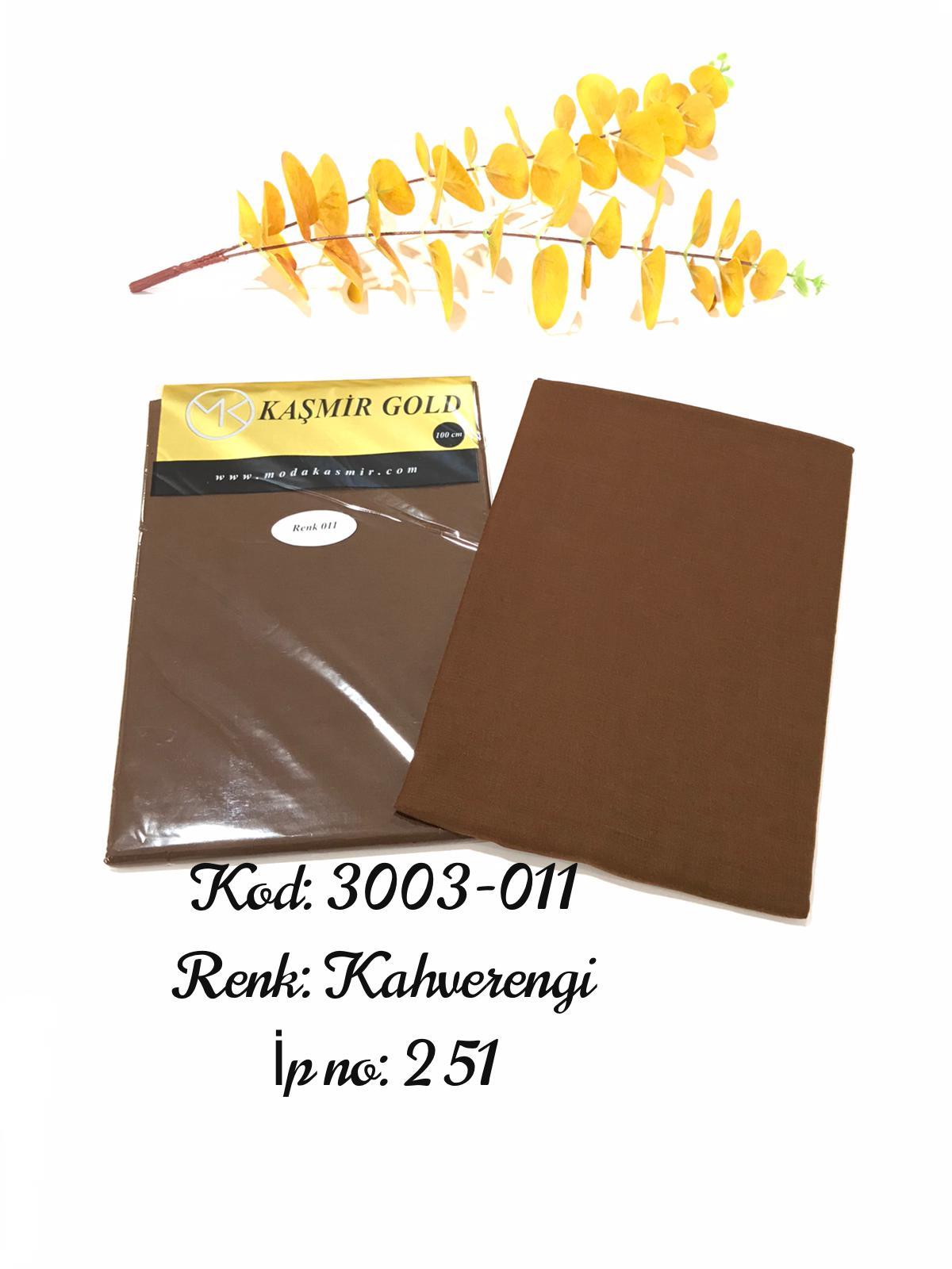 3003 Poşetli Kaşmir 100 Cm Düz Yazma