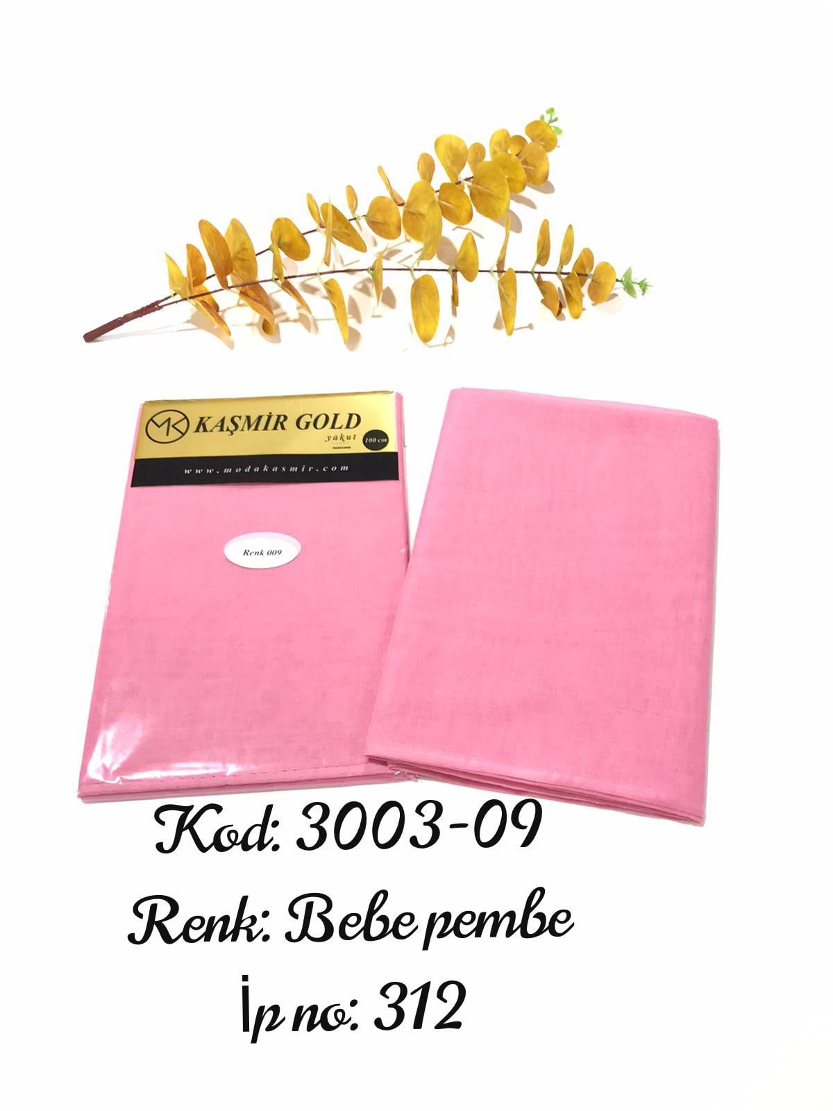 3003 Poşetli Kaşmir 100 Cm Düz Yazma