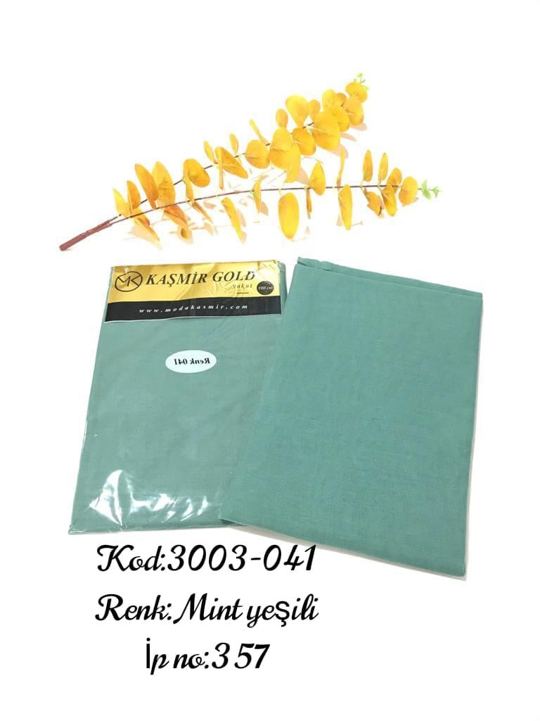 3003 Poşetli Kaşmir 100 Cm Düz Yazma