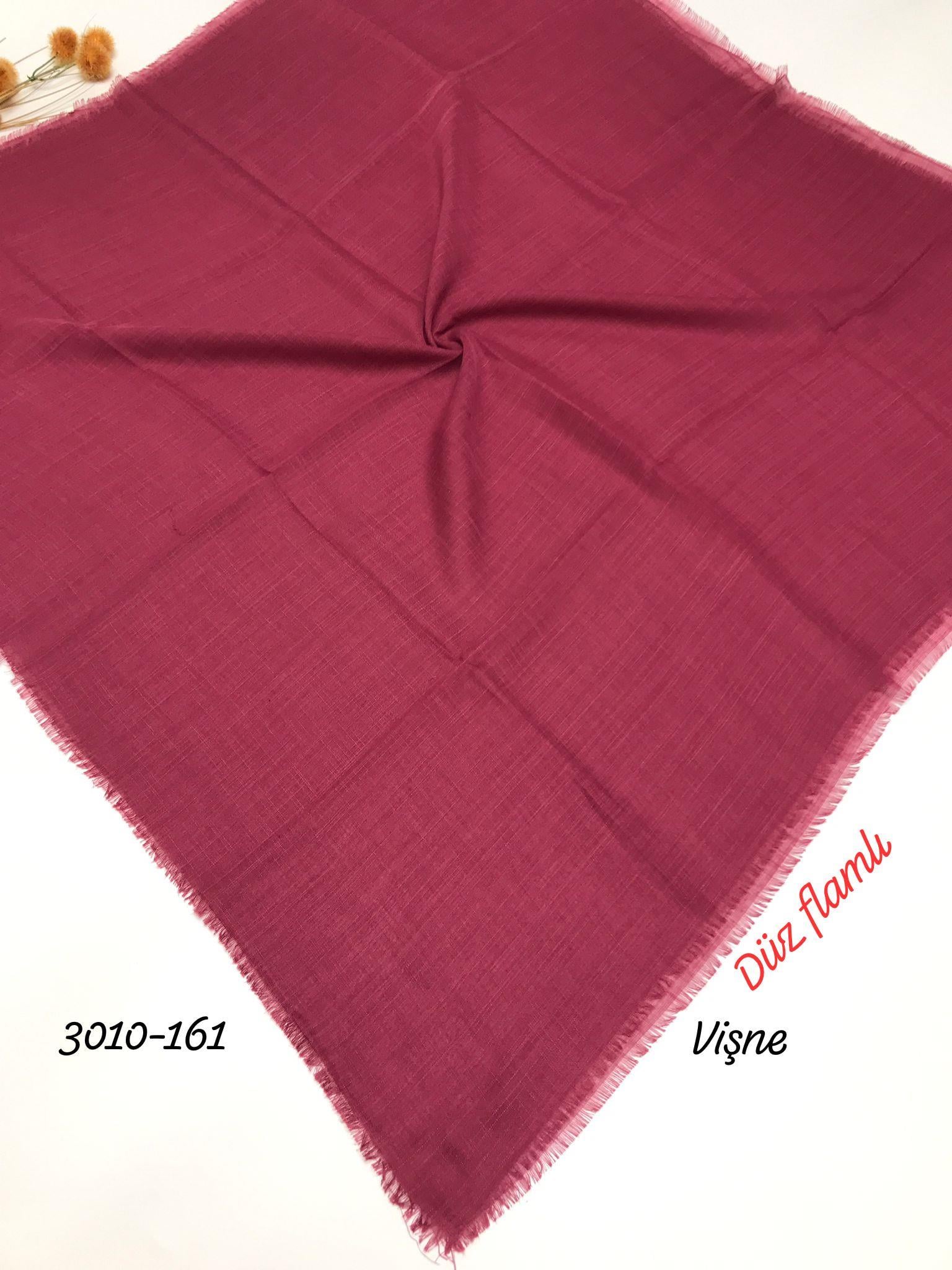 3010 Düz Flamlı Eşarp