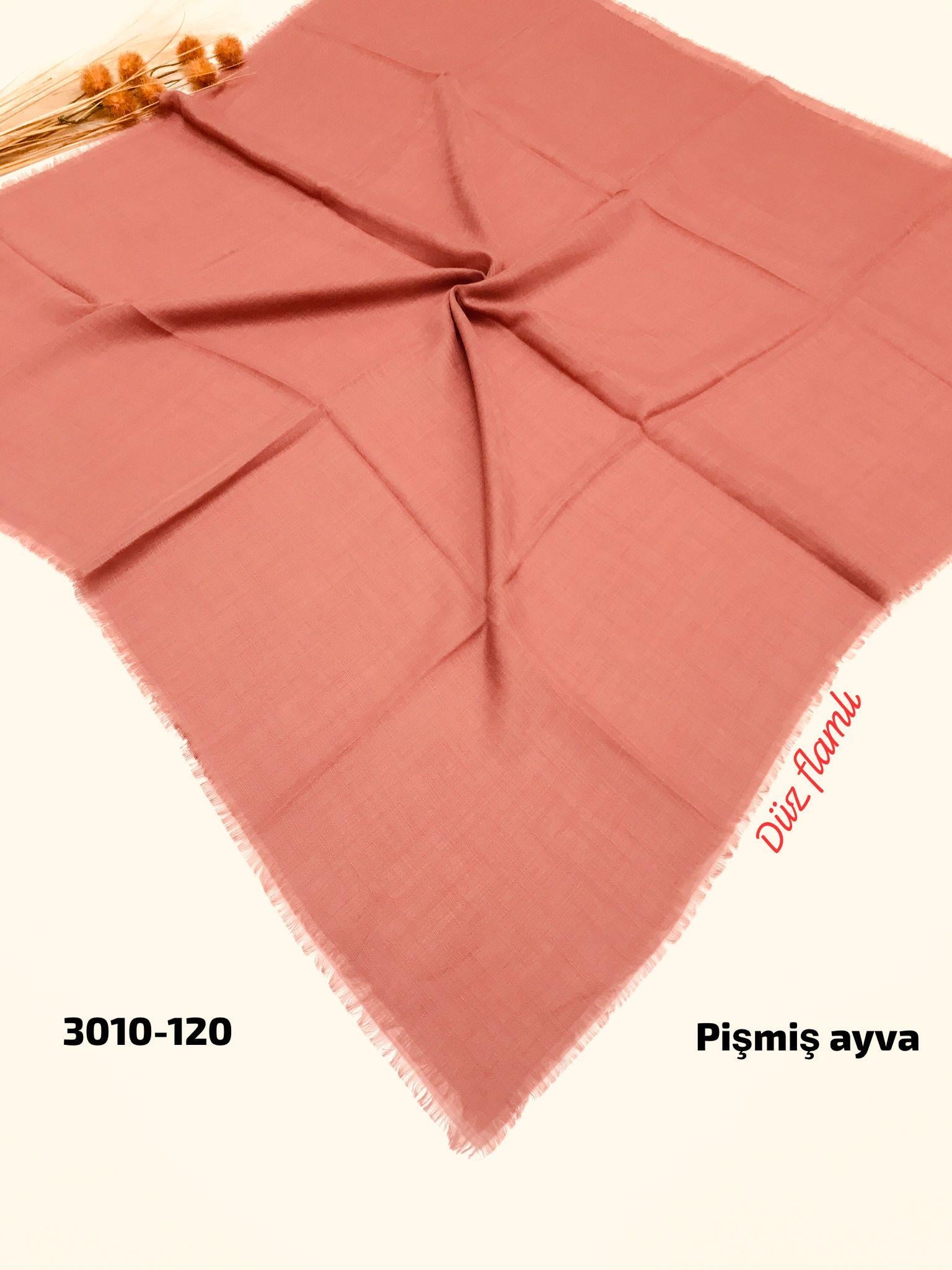 3010 Düz Flamlı Eşarp