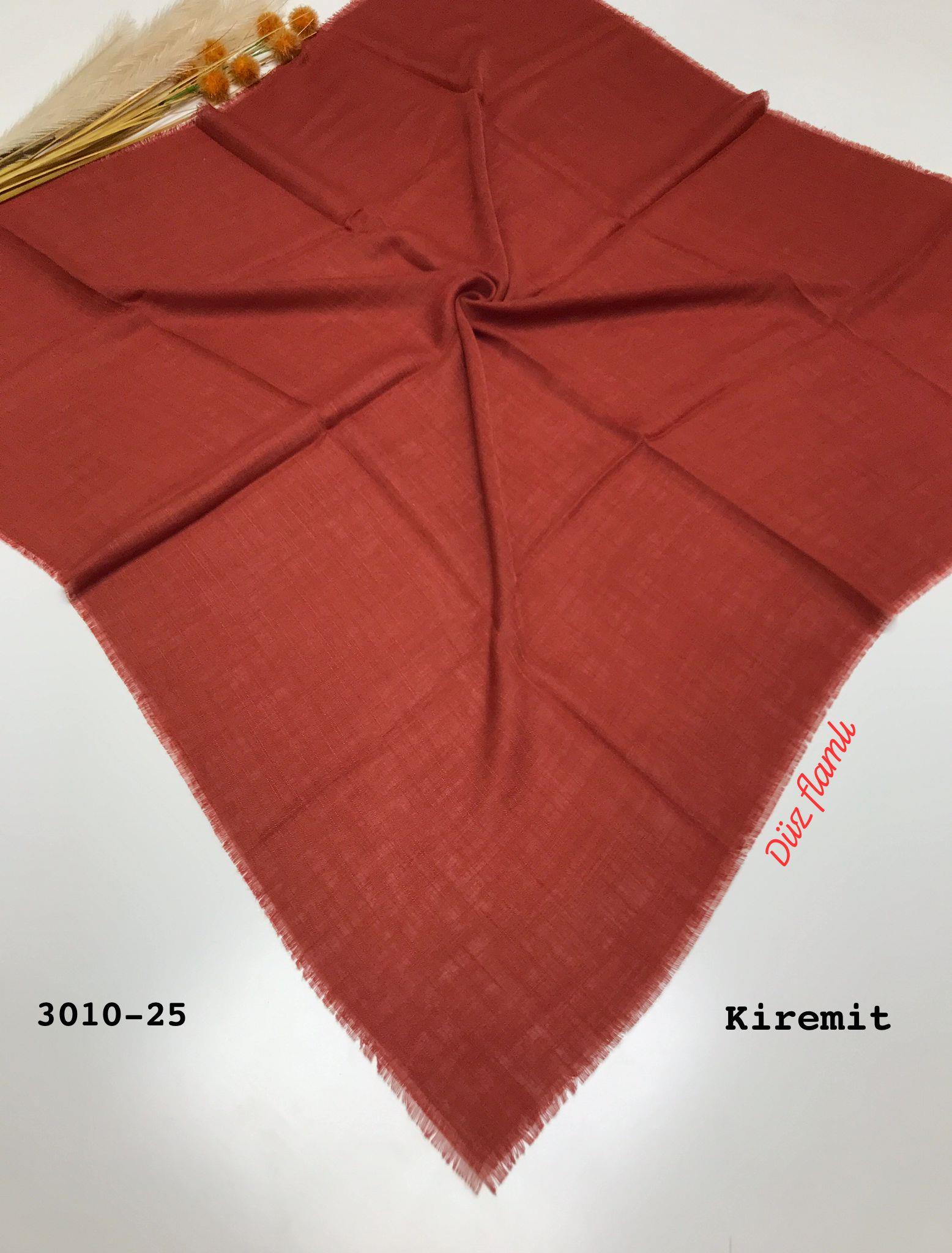 3010 Düz Flamlı Eşarp