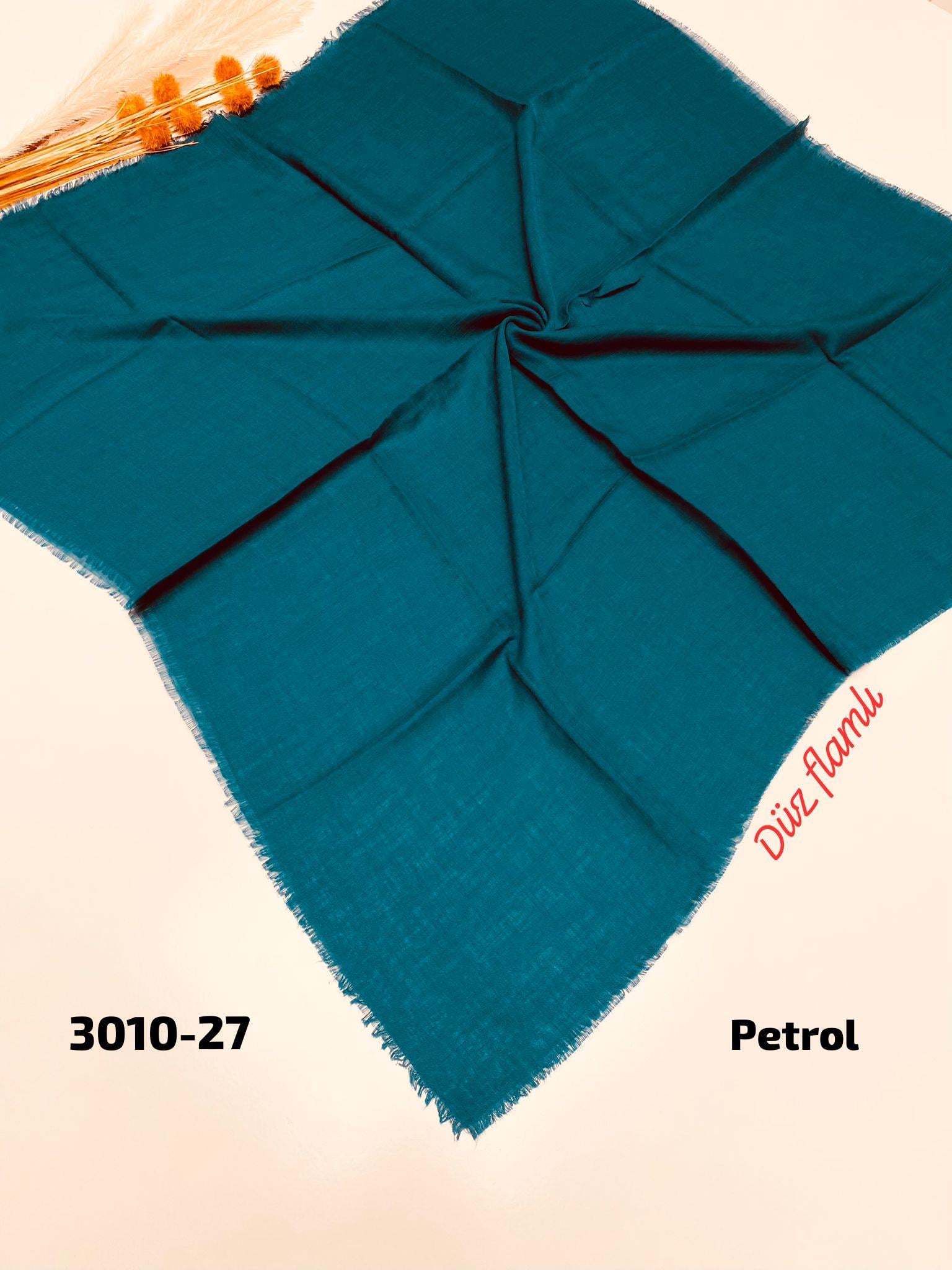 3010 Düz Flamlı Eşarp