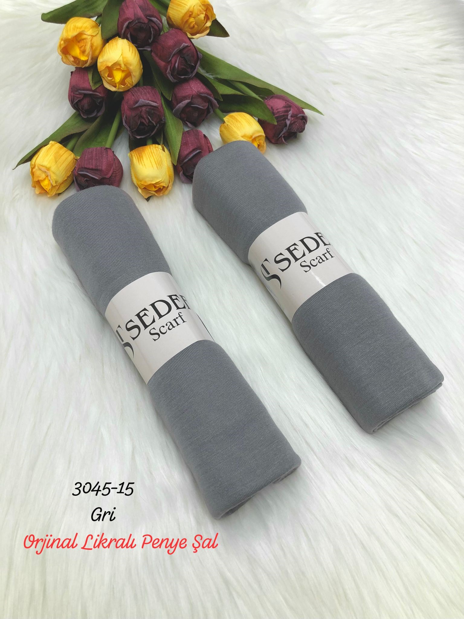 3045 Lüks Likralı Penye Şal