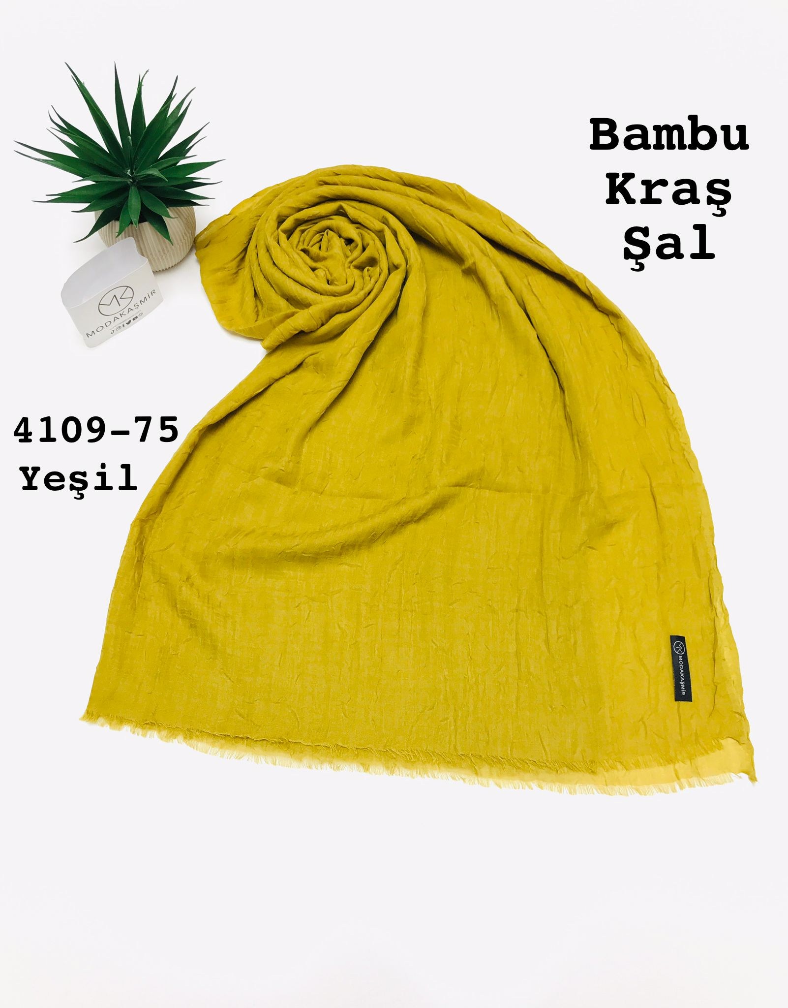 4109 Moda Kaşmir Bambu Kraş Şal