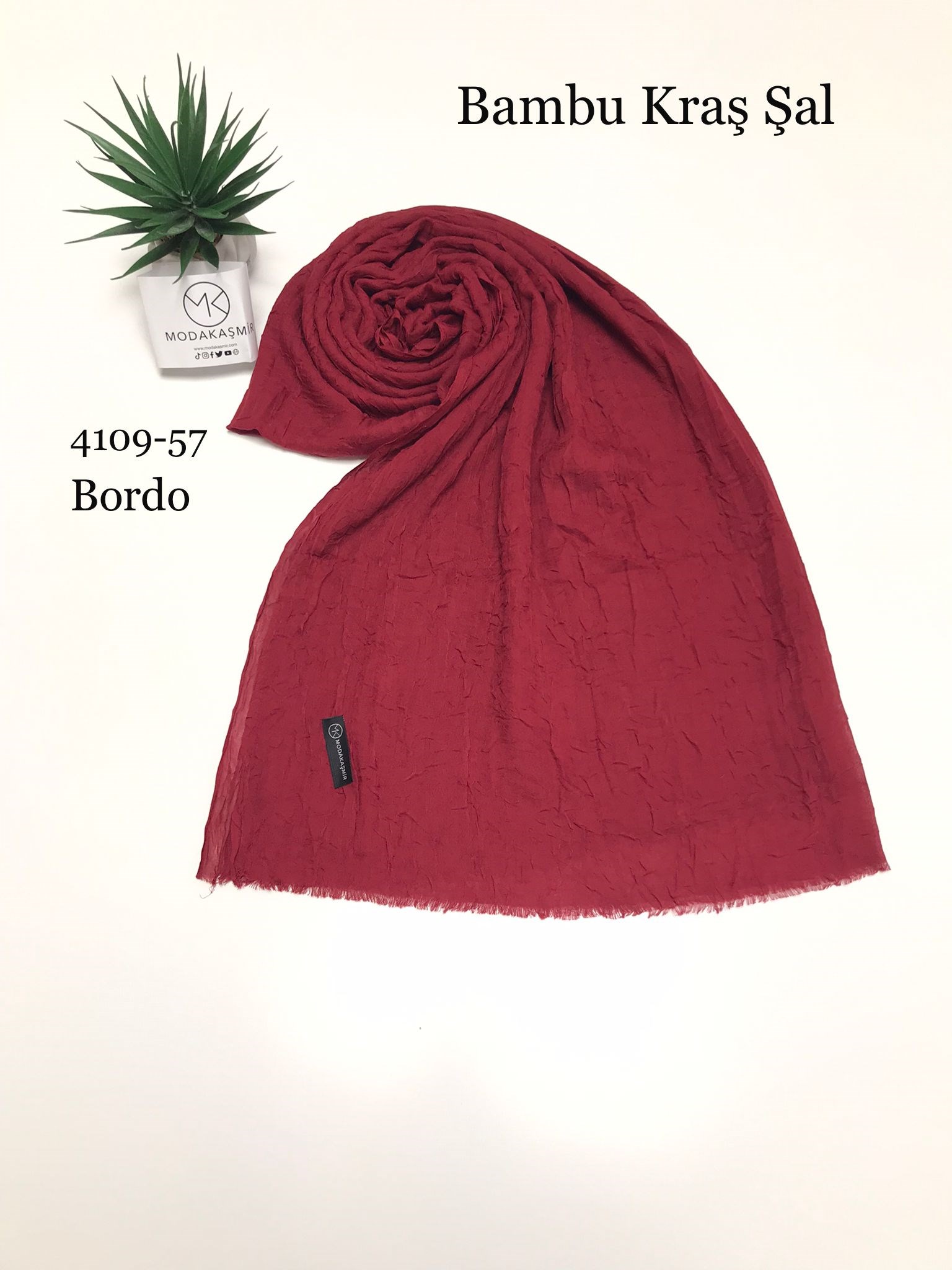 4109 Moda Kaşmir Bambu Kraş Şal