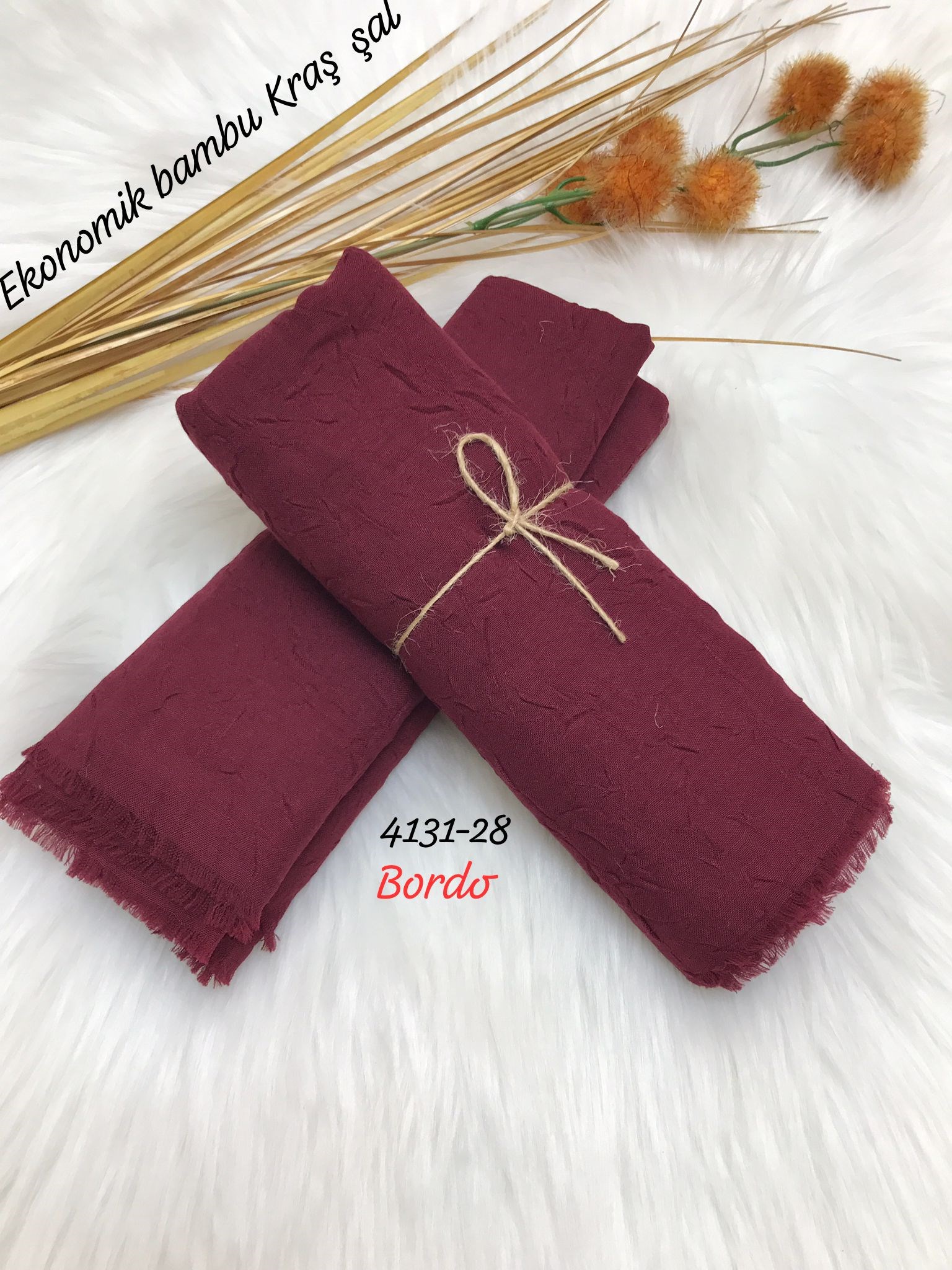 4131 Lüks Bambu Kraş Şal