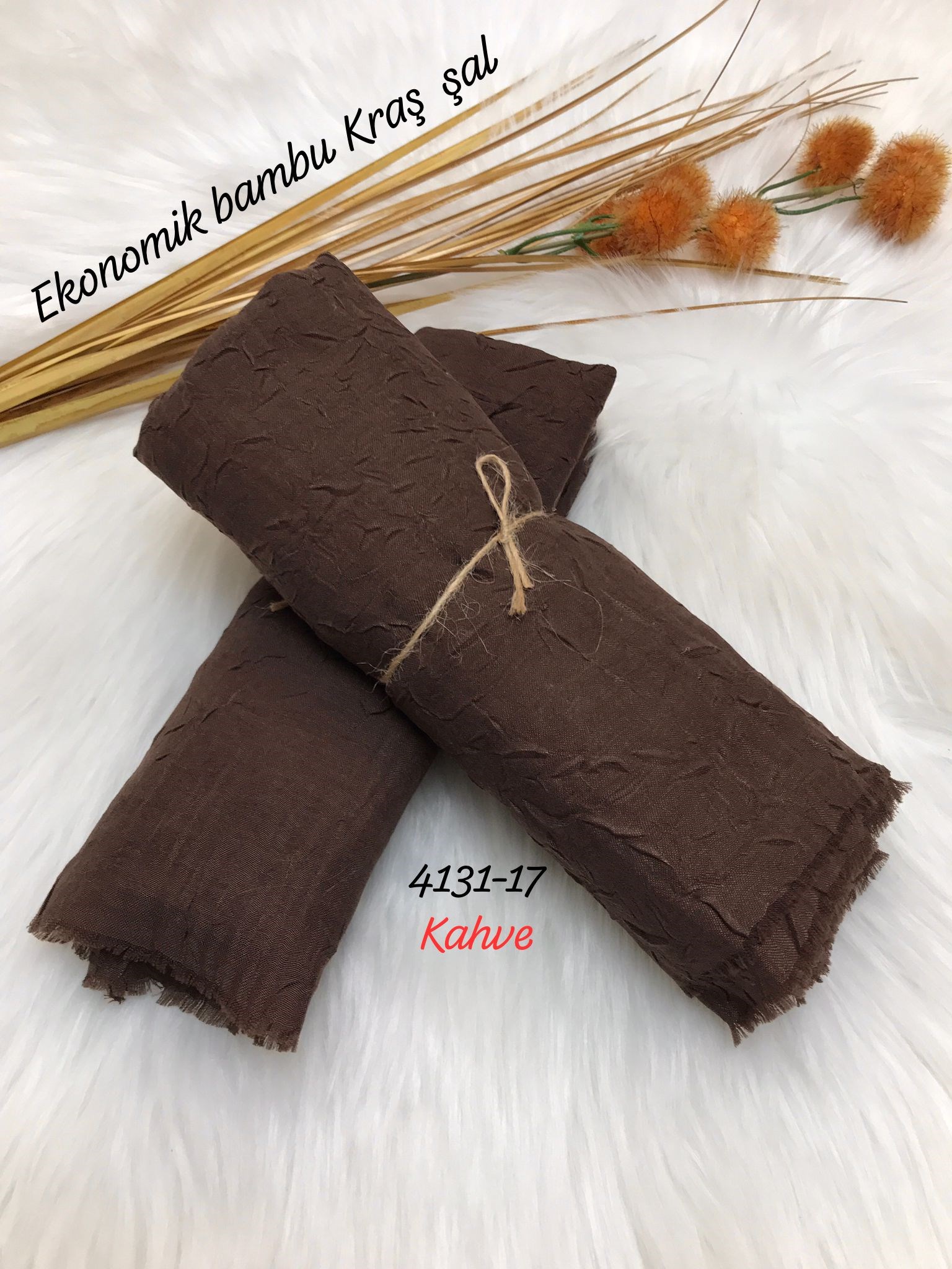 4131 Lüks Bambu Kraş Şal