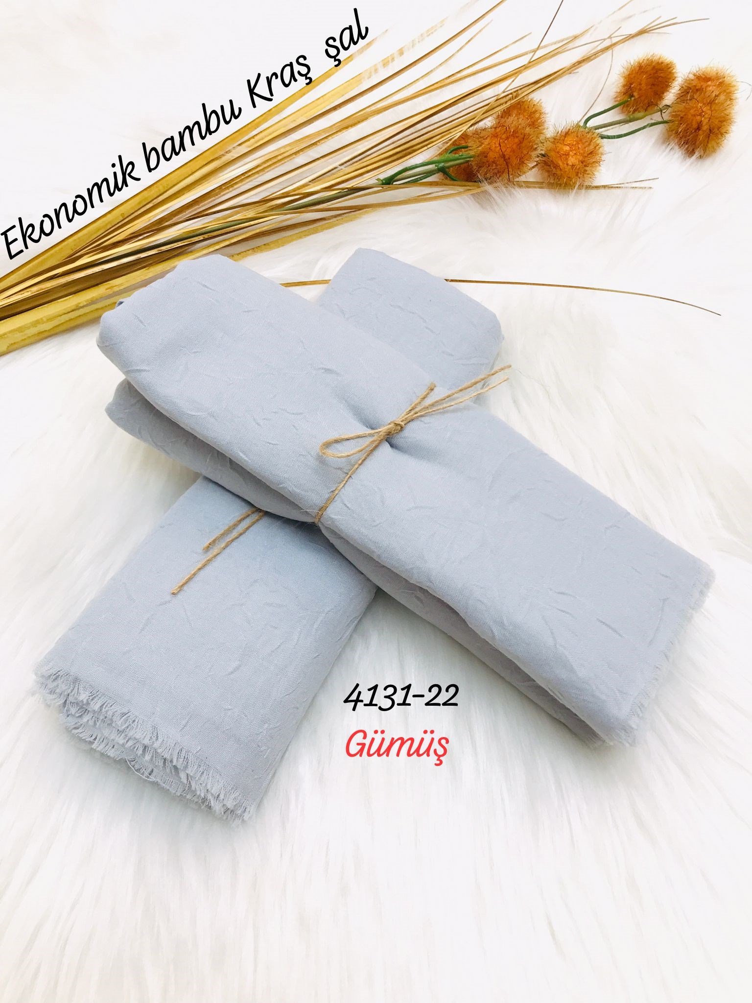 4131 Lüks Bambu Kraş Şal