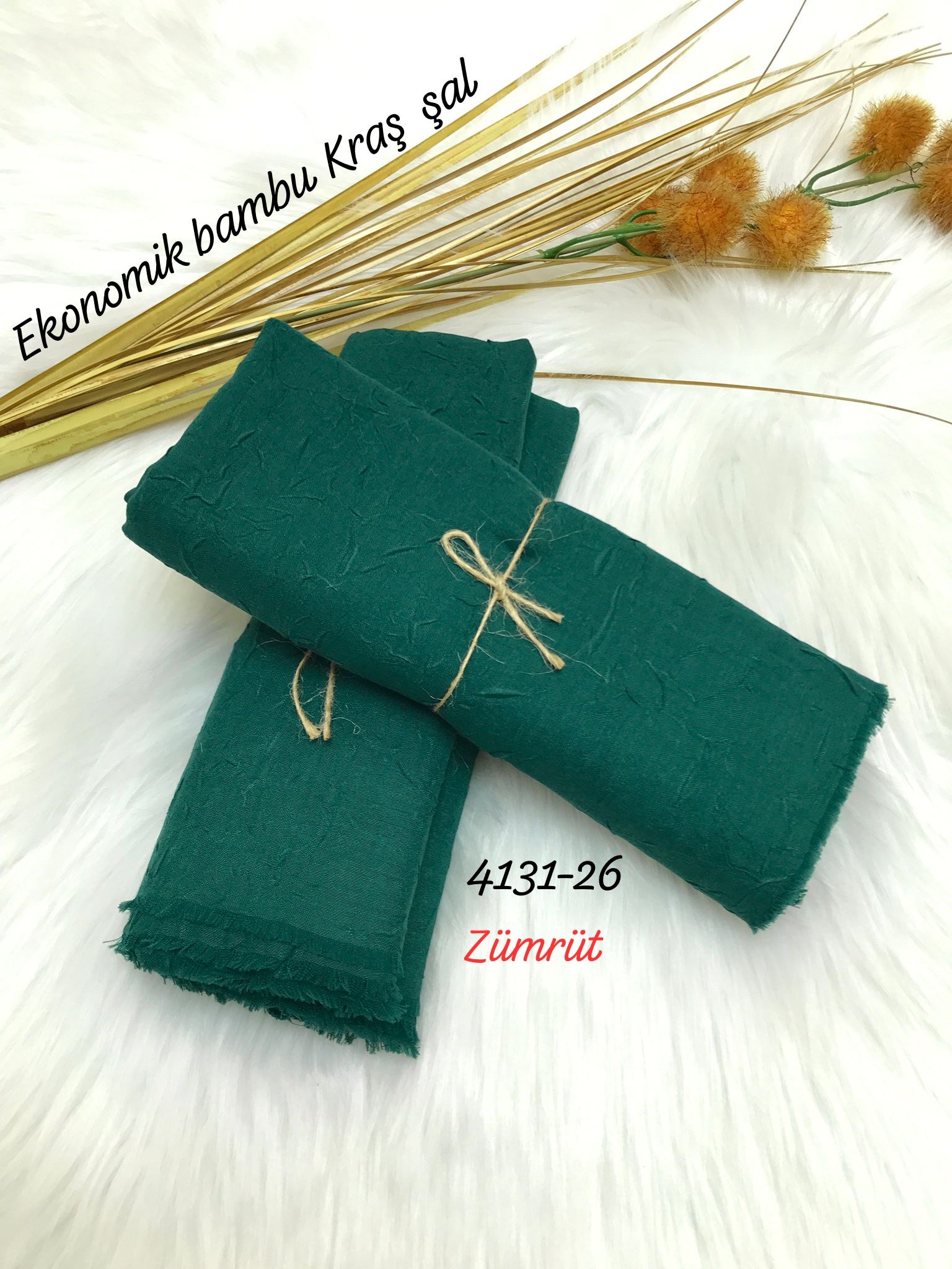 4131 Lüks Bambu Kraş Şal