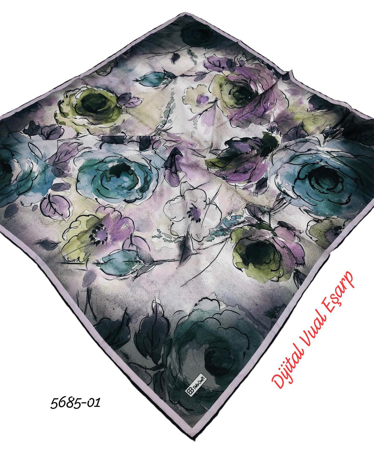 5685 Dijital Vual Eşarp