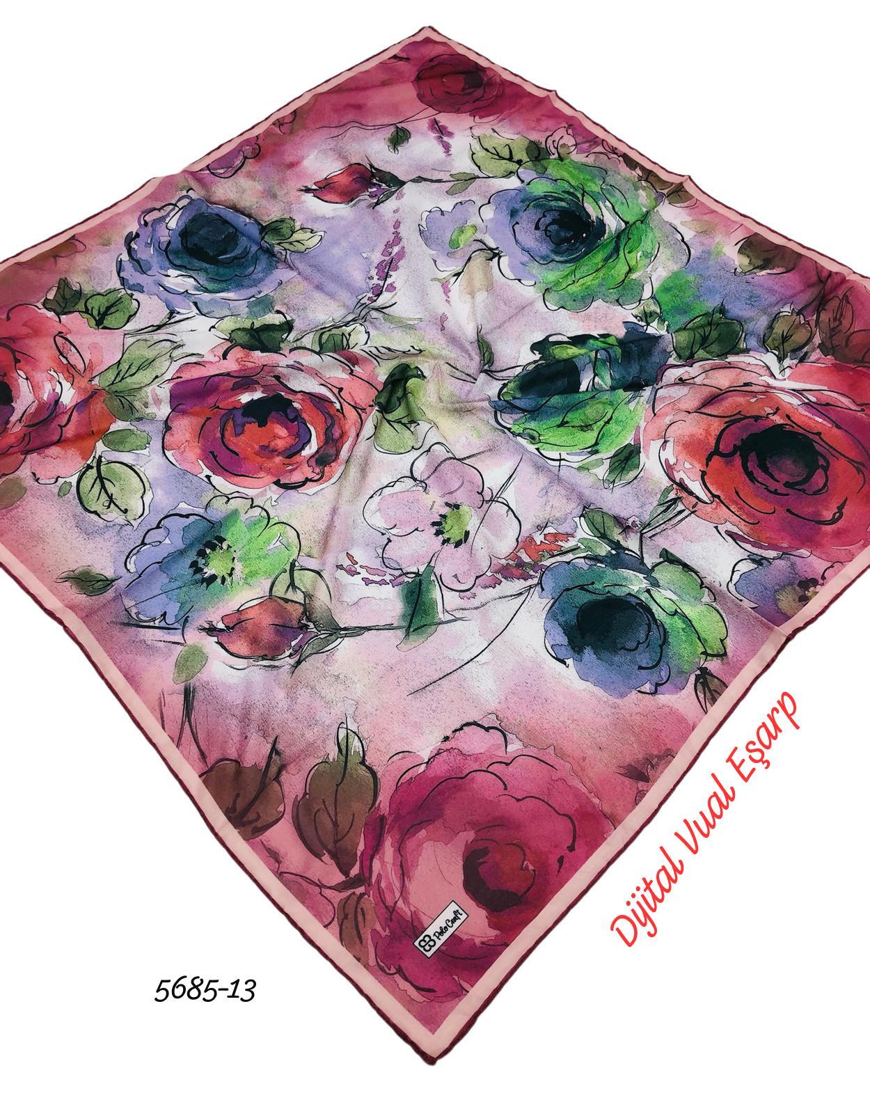 5685 Dijital Vual Eşarp