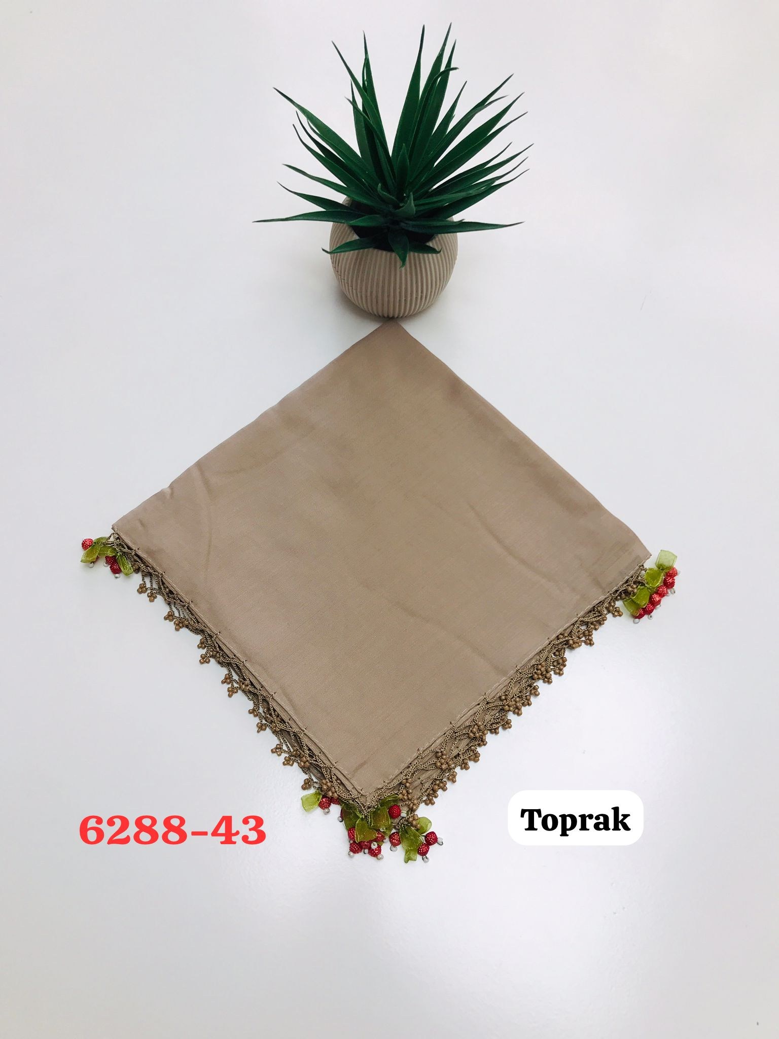 6288 Kiraz Boncuklu Yazma
