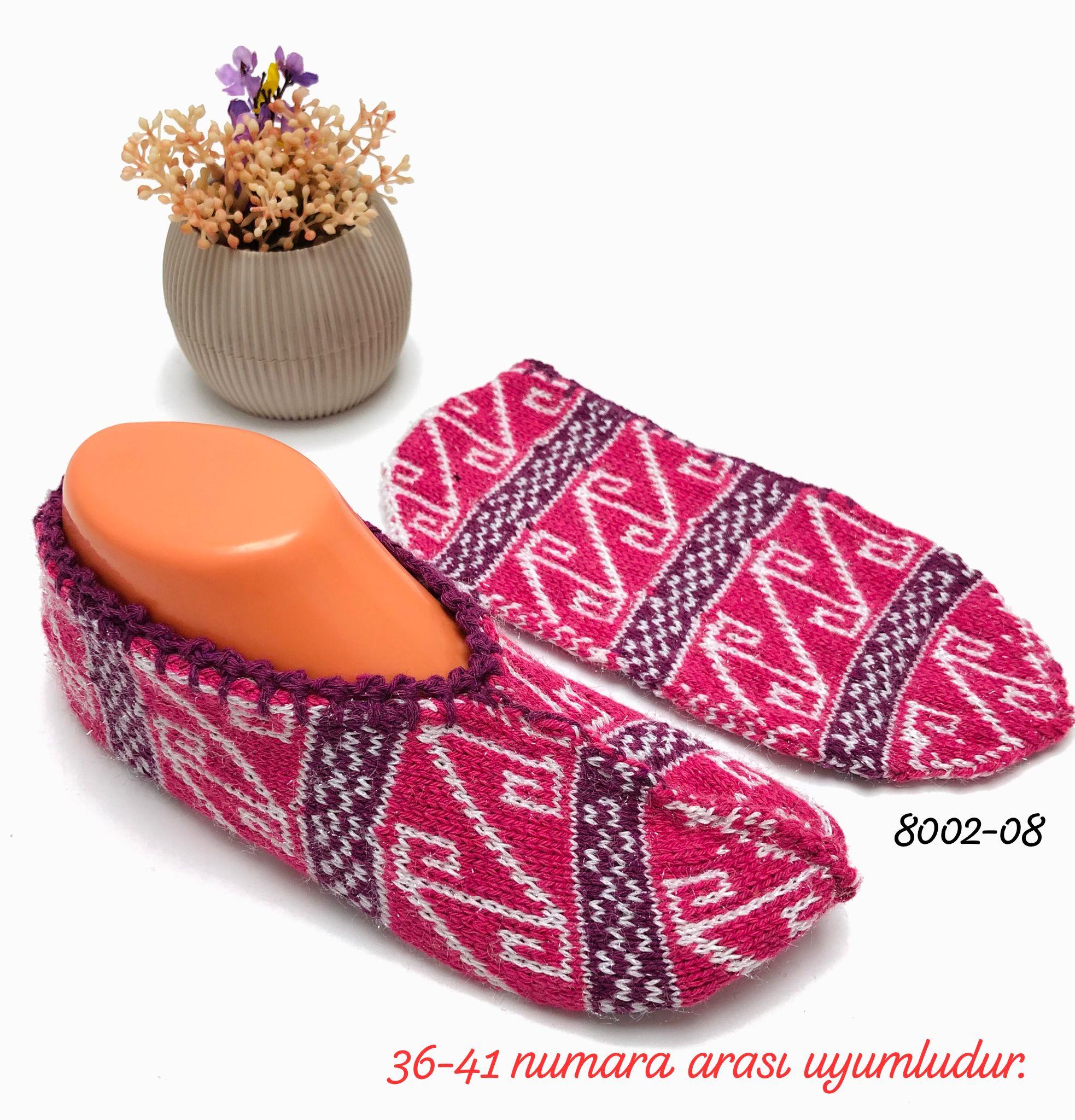 8002 Desenli Simli Patik