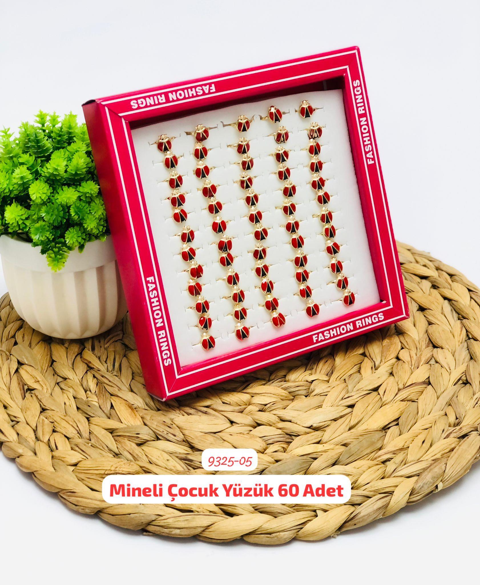 9325 Mineli Çocuk Yüzük 60 Adet